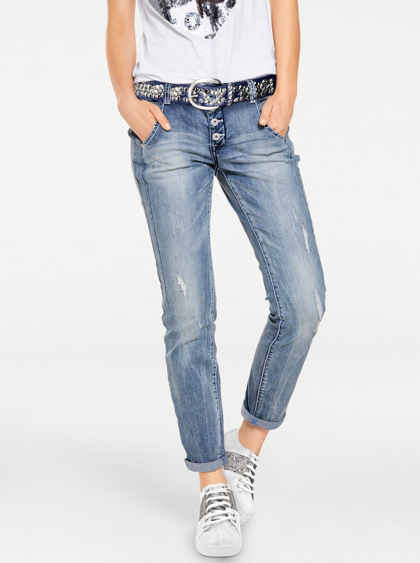 heine Boyfriend-Jeans, (1 tlg.)