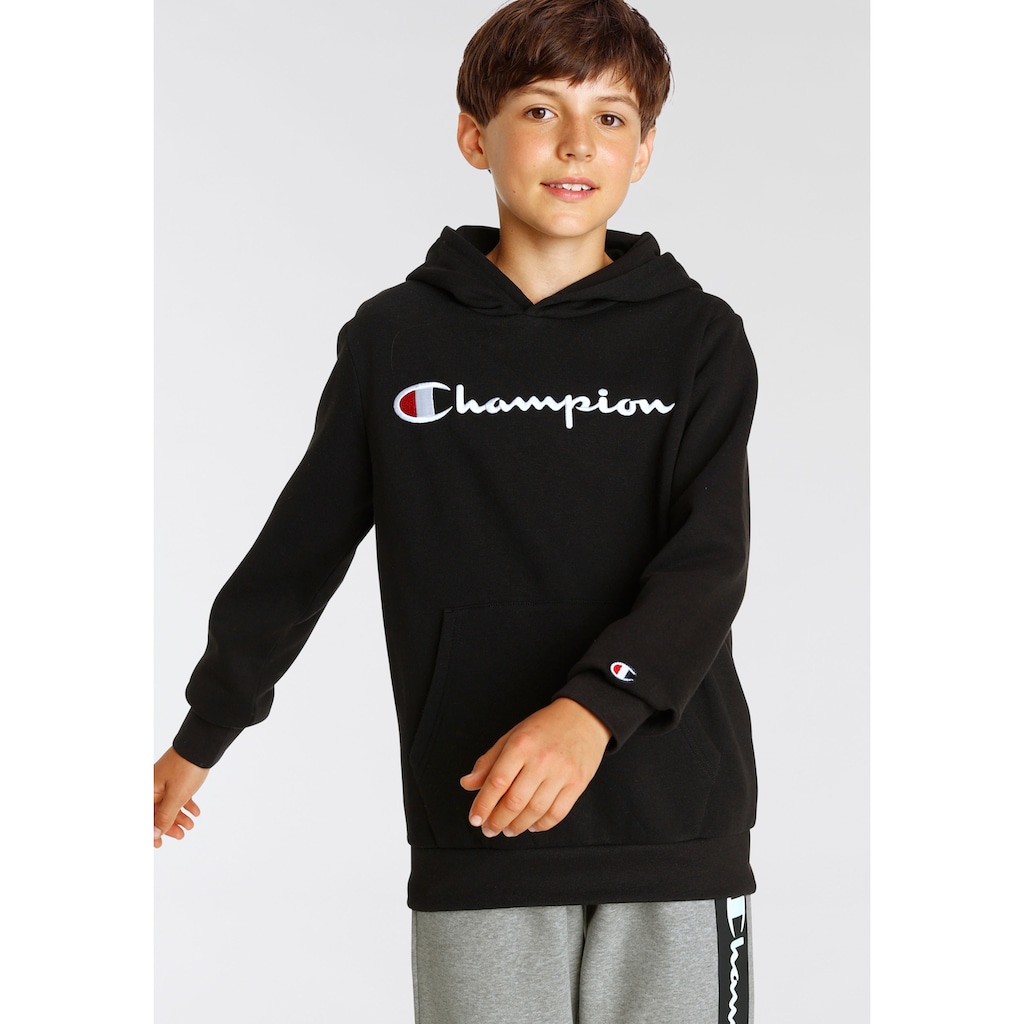 Champion Sweatshirt »Classic Hooded Sweatshirt large Logo - für Kinder«