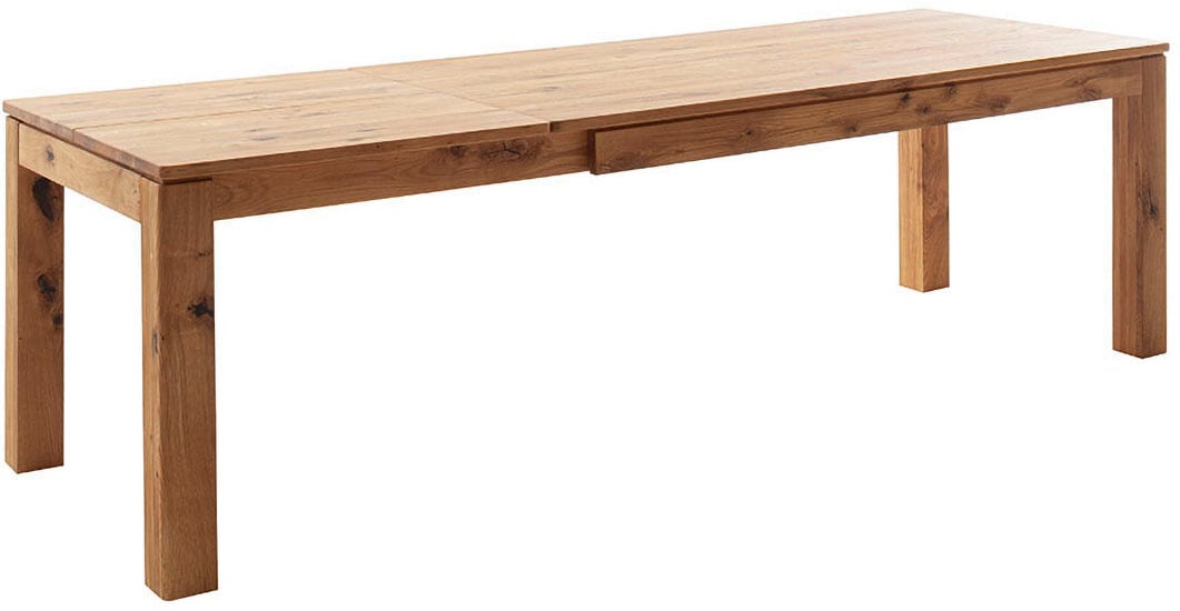 MCA furniture Esstisch »ETNA 4-Fuss Tisch«, (Einzelstück), Massivholz,durchgehende Lamelle,Stollenfuss 10x10cm,Tischplatte 2,5cm
