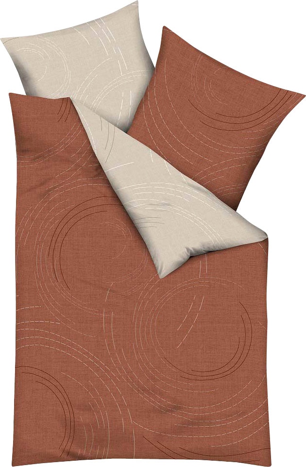 Kaeppel Wendebettwäsche »Jaro, in Gr. 135x200, 155x220 oder 200x200 cm«, mit Reissverschluss, 100% Baumwolle, Bettwäsche mit zeitlosem Design