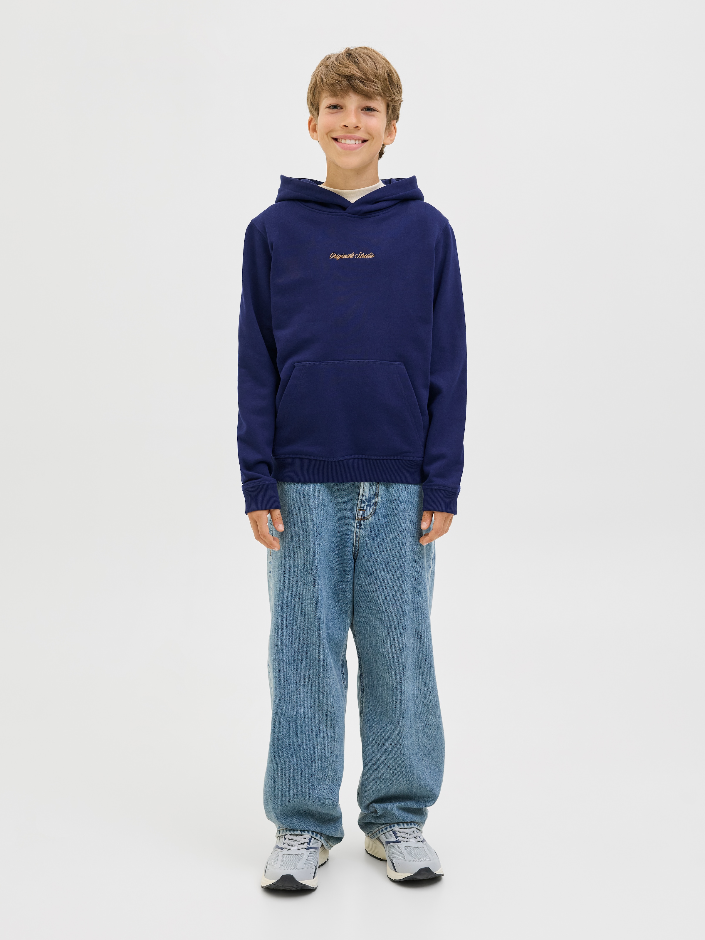 Jack & Jones Junior Kapuzensweatshirt »JORNORREBRO EMB SWEAT HOOD NOOS JNR«
