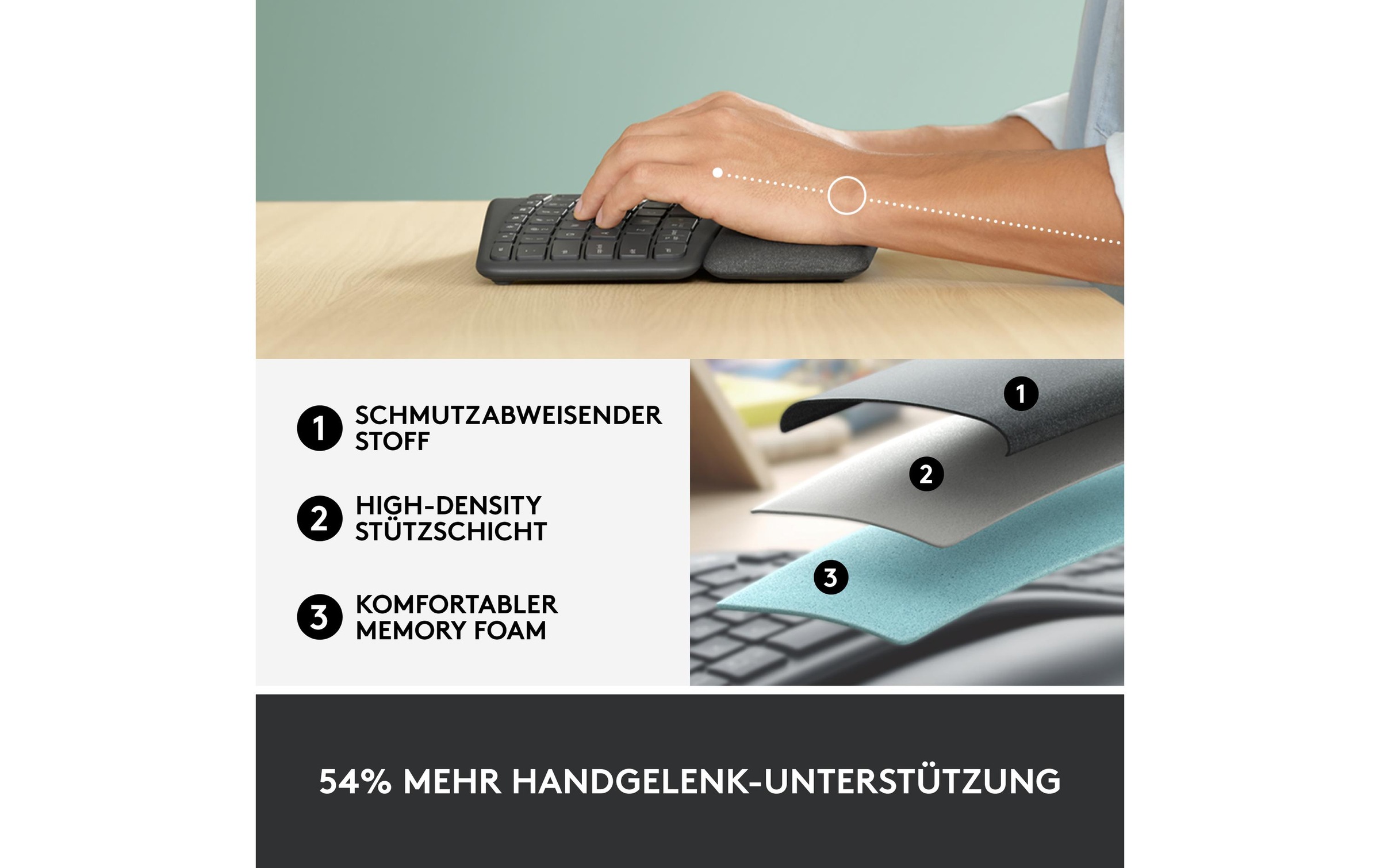 Logitech ergonomische Tastatur »K860 for Business«