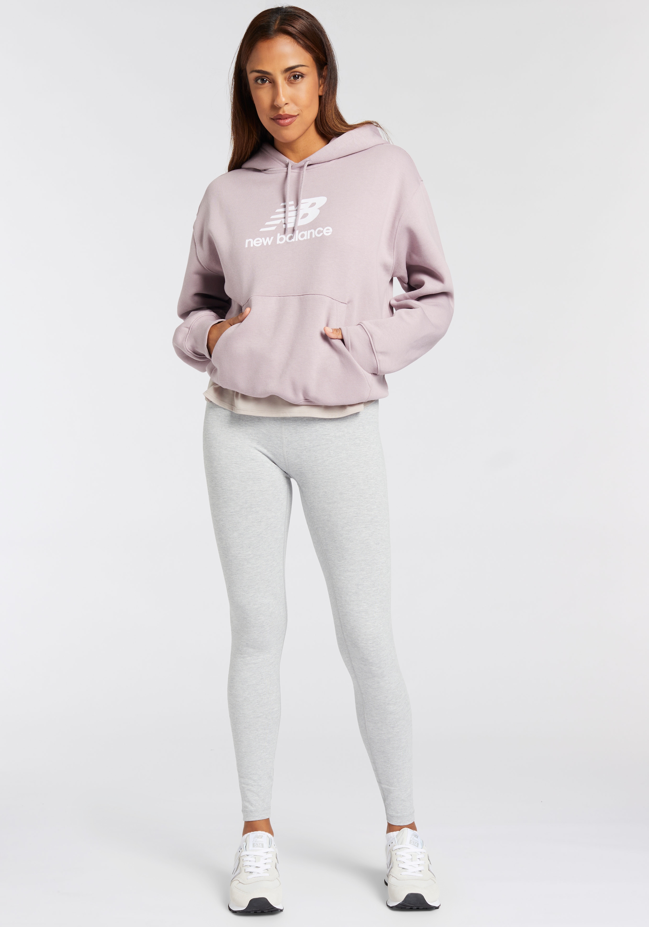 New Balance Kapuzensweatshirt »Sport Essentials Fleece Logo Hoodie«, mit Kordelzug