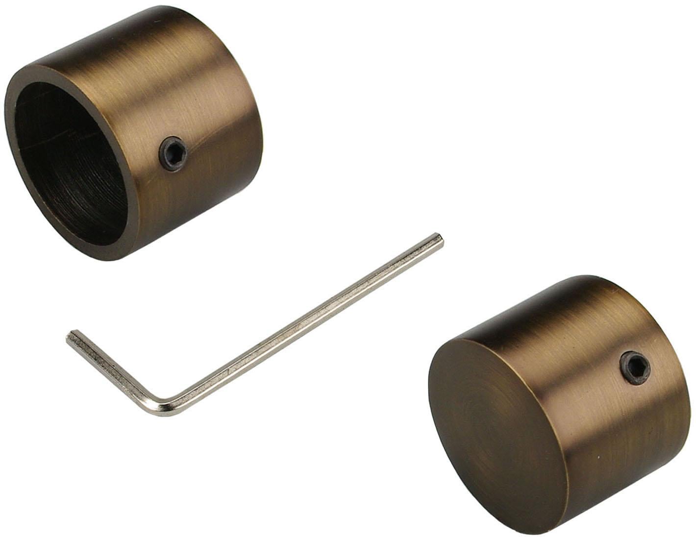 Liedeco Gardinenstange »CELQUADE02SG2L«, 2 läufig-läufig, Fixmass, 2-läufig im Fixmass Ø 25/20 mm