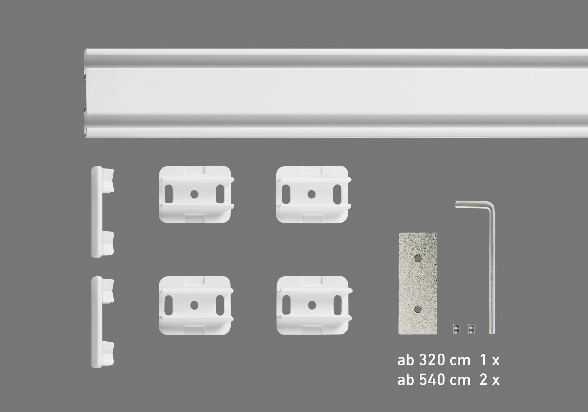 Good Life Gardinenschiene »Samu«, 2 läufig-läufig, Fixmass, extra flache  Alu-Schiene online kaufen | Jelmoli-Versand