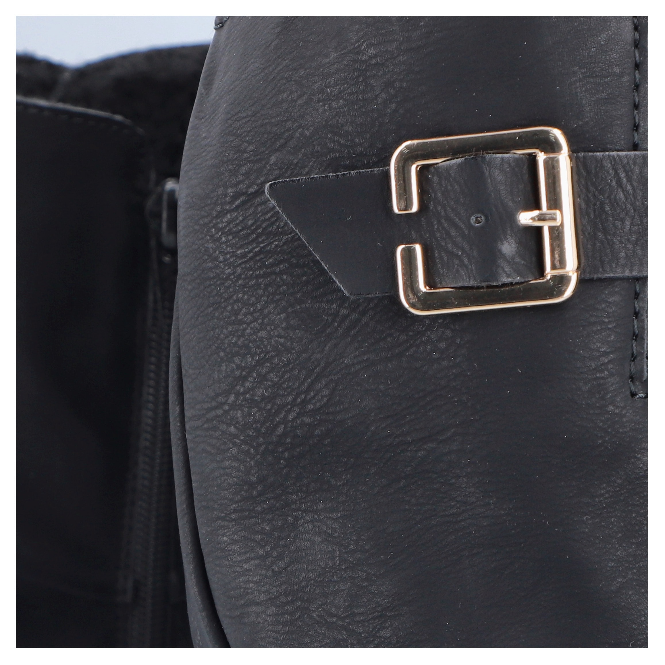 Rieker Winterstiefel, Langschaftstiefel, Blockabsatz, Innenreissverschluss, slouchy Schaft