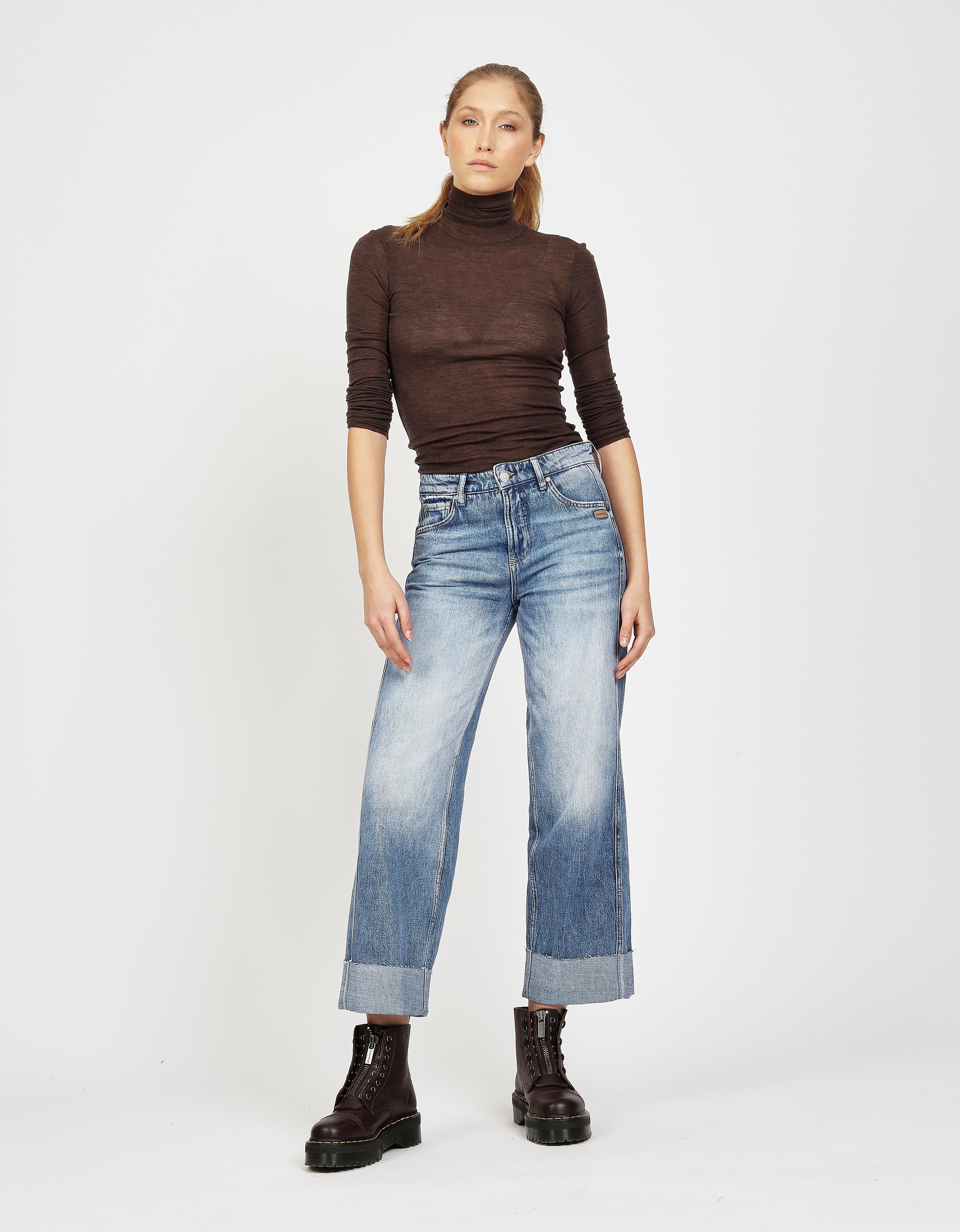 GANG Straight-Jeans »94BLAKE STRAIGHT«, mit eingesetztem Seitenstreifen, High Rise