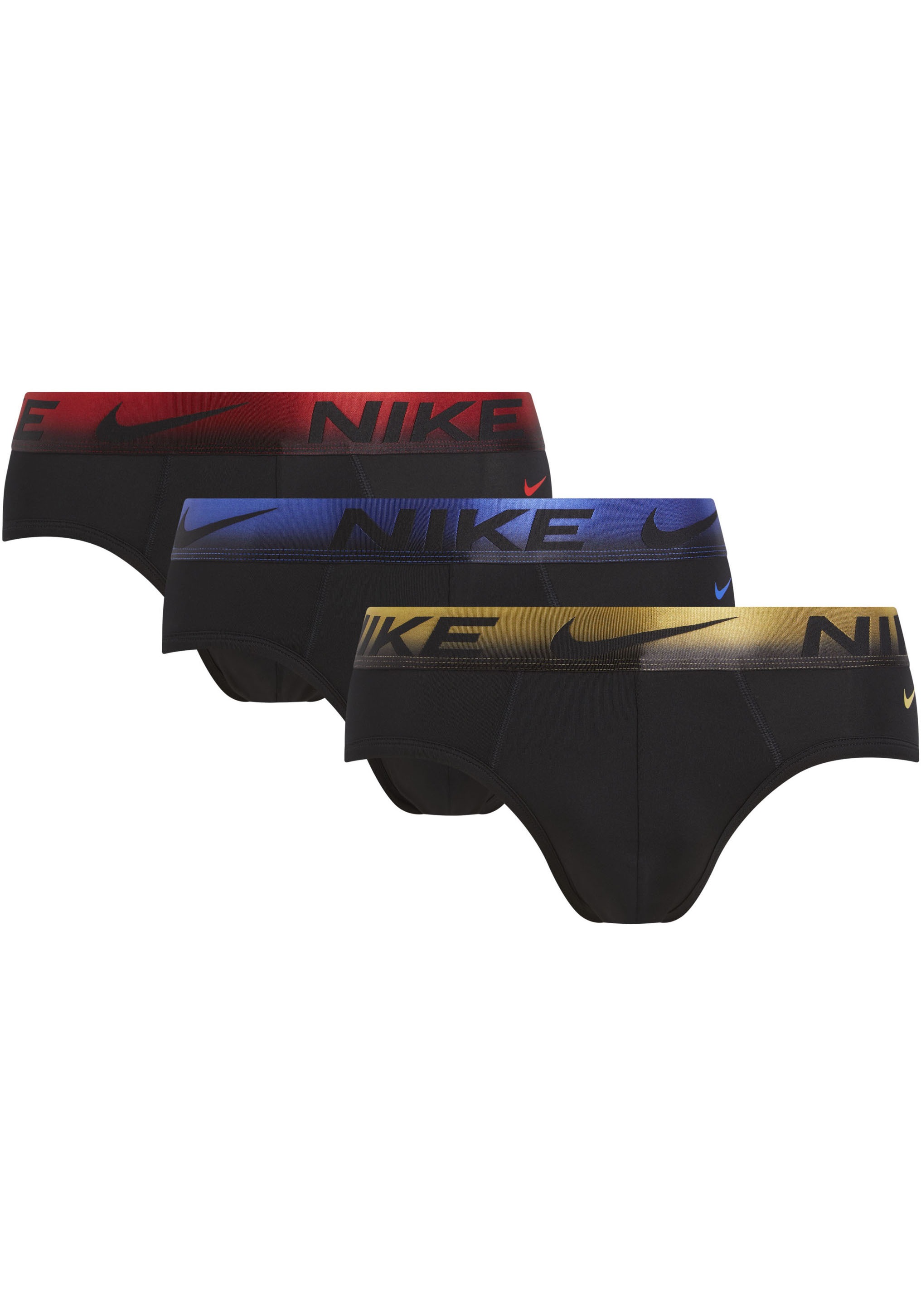 NIKE Underwear Hipster »HIP BRIEF 3PK« Packung, 3er, 3 Stk. mit NIKE Logo-Elastikbund