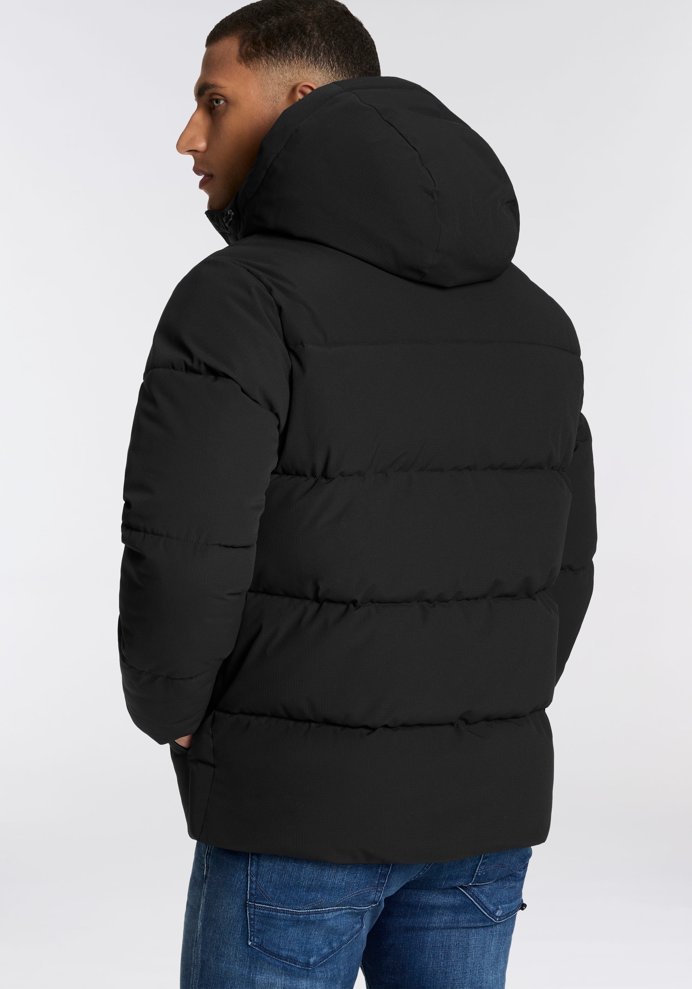 Jack & Jones Steppjacke »JJGUARD – Steppjacke mit Wattierung und Reissverschluss«, mit Kapuze, modisch, regular fit, Web