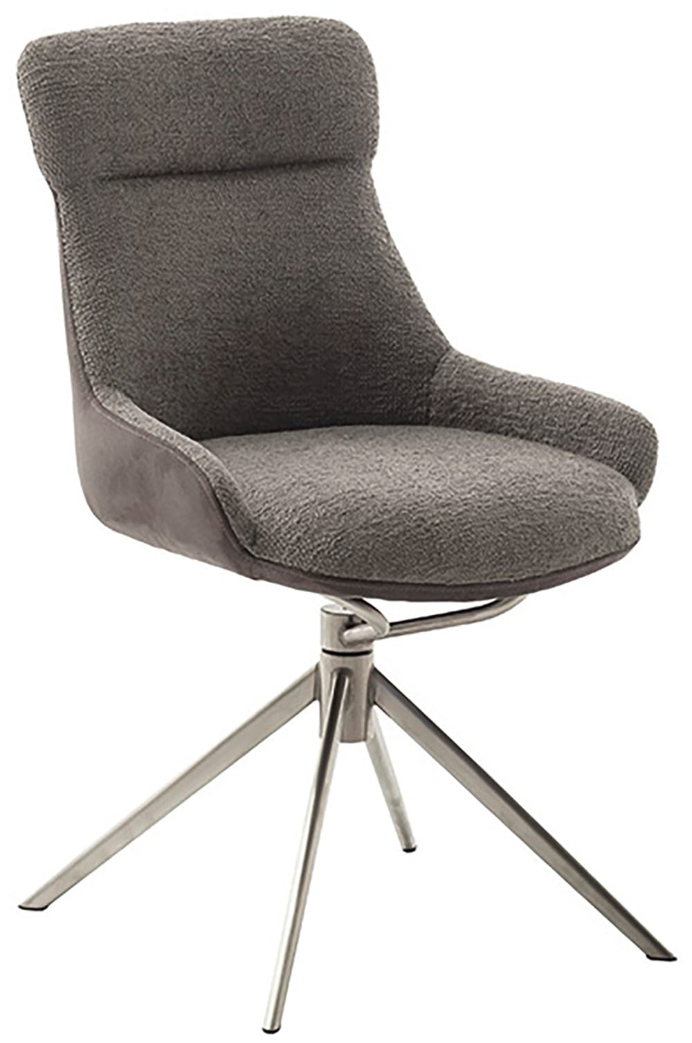 MCA furniture Esszimmerstuhl »PELION«, Feingewebe, (2er-Set), drehbar 360°, Dreh- & Schwingfunktion, Sitzhöhe ca. 50 cm
