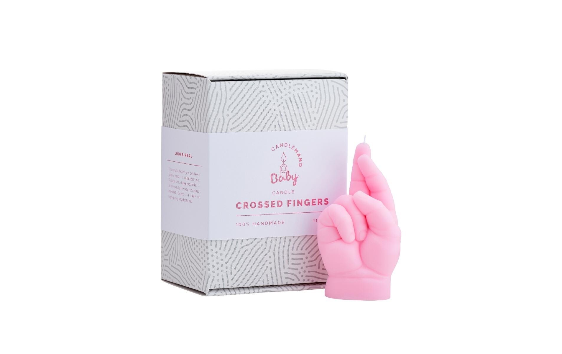 Formkerze »Mandatus Candle Hand Baby Crossed Fingers«