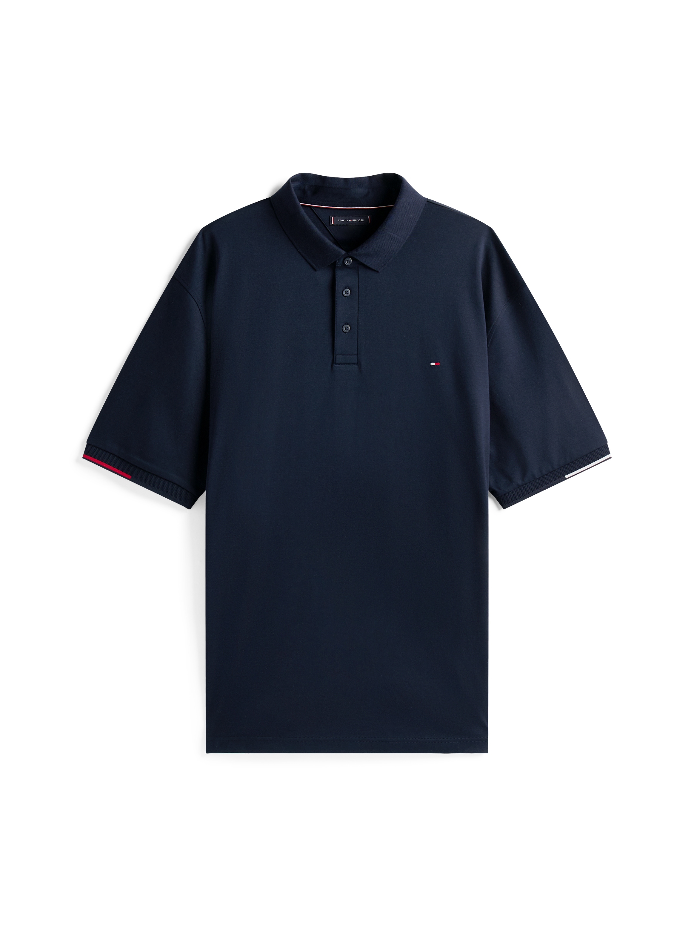 Tommy Hilfiger Big & Tall Poloshirt »BT-INTERLOCK FLAGCUFF SLIM FIT-B«, Grosse Grössen