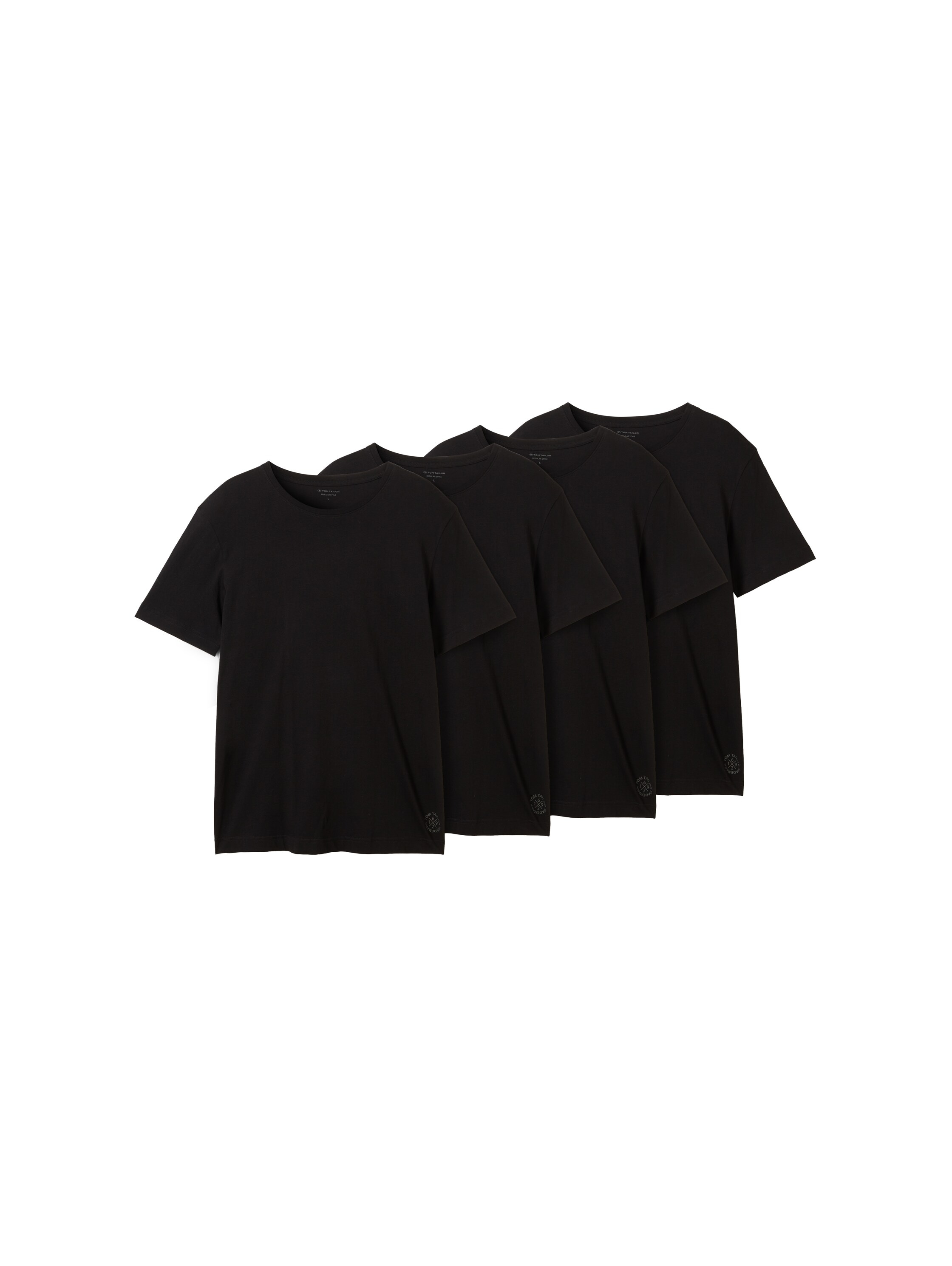 TOM TAILOR T-Shirt Packung, 4 Stk. 4er pack, mit Rundhals