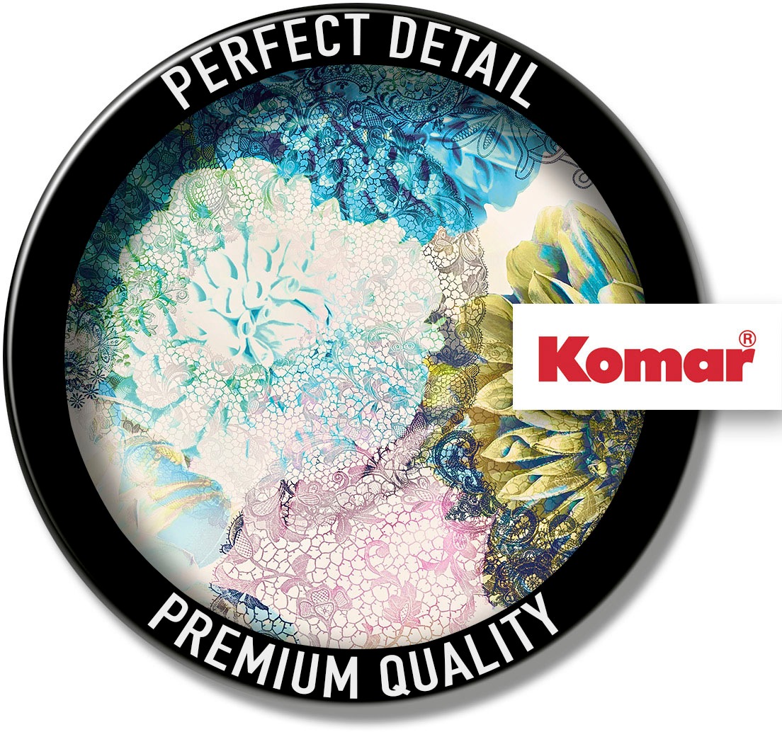 Komar Vliestapete »Digitaldruck Vlies - Frisky Flowers - Grösse 400 x 260 cm«, bedruckt, Wohnzimmer, Schlafzimmer