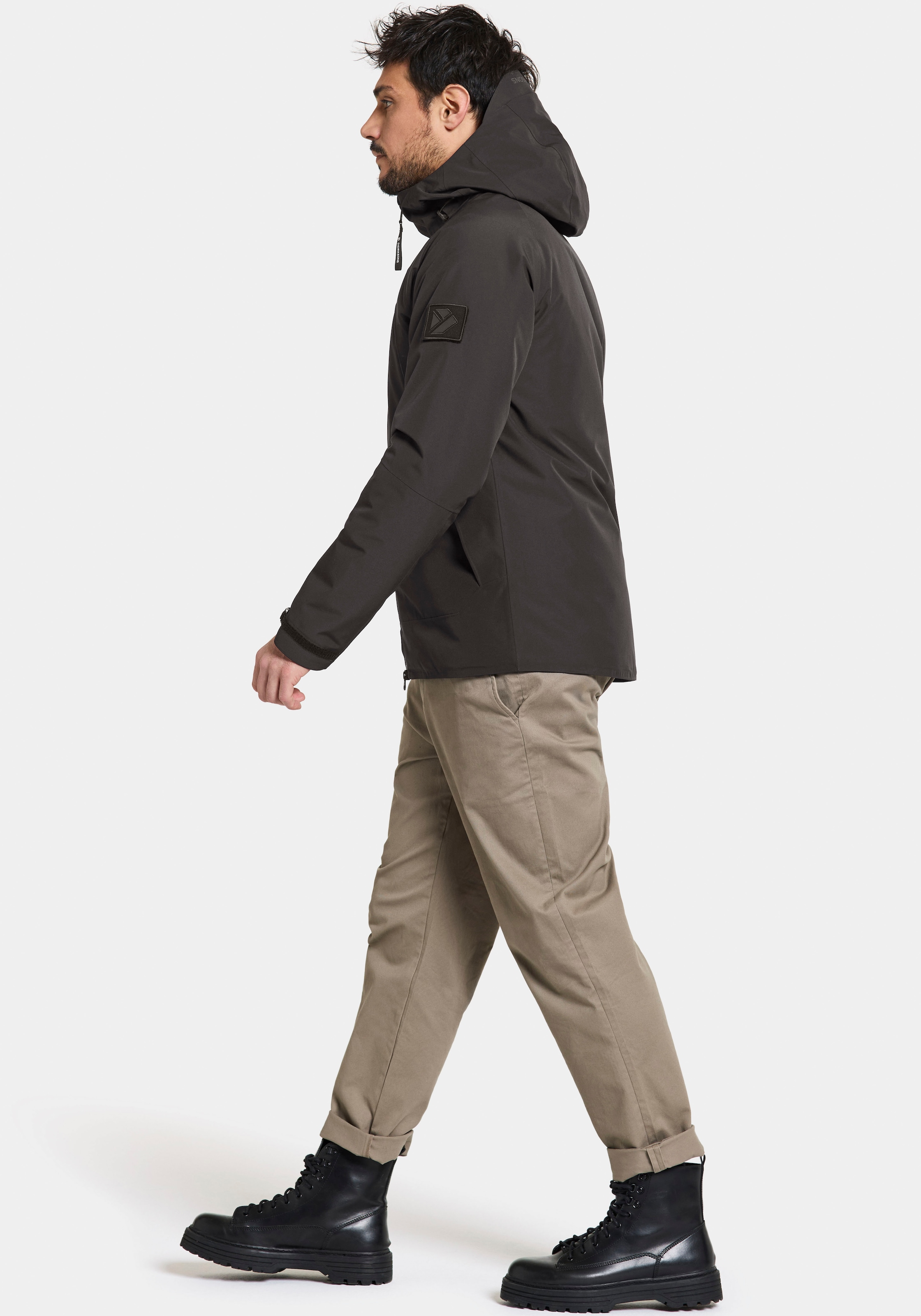Didriksons Outdoorjacke, mit Kapuze