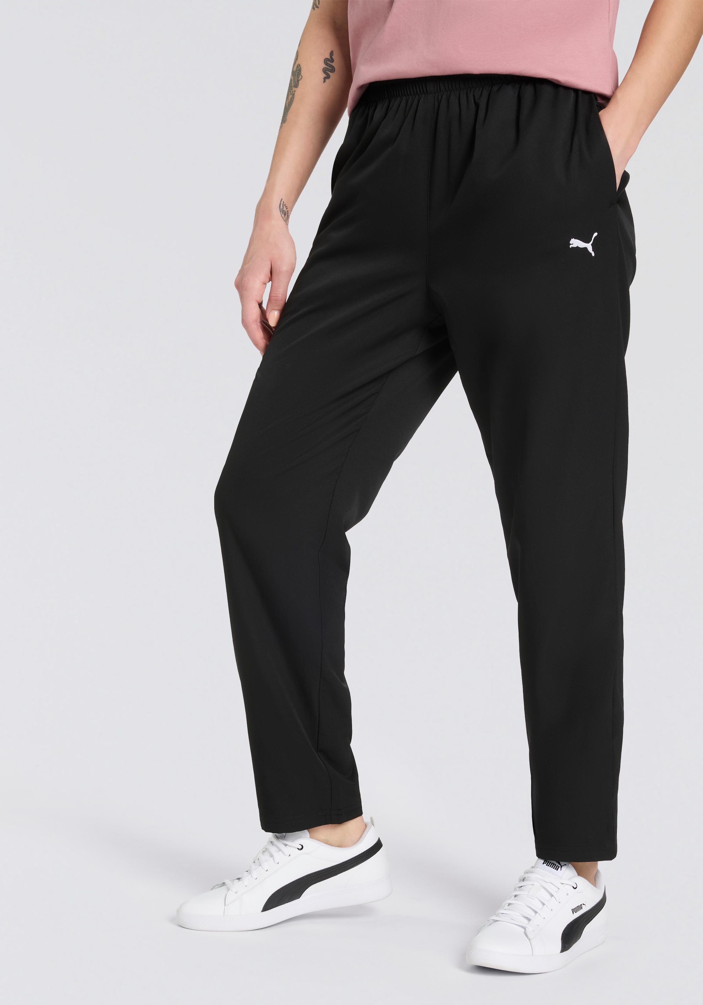 PUMA Trainingshose »ESS WOVEN PANTS OP« aus atmungsaktivem Material, mit DryCELL-Technologie, regular fit