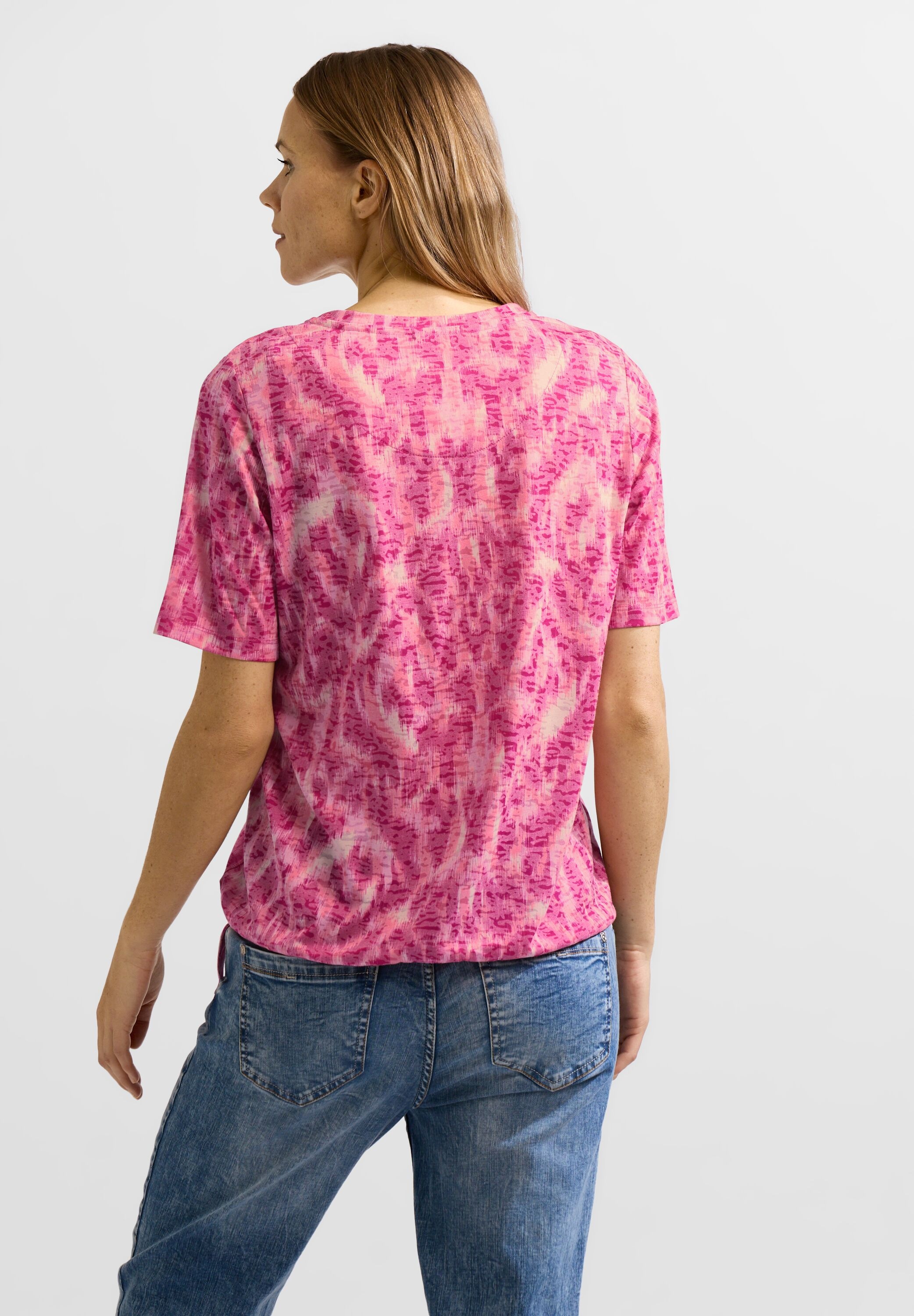 Cecil T-Shirt, im Burnout-Style und mit Bindeband