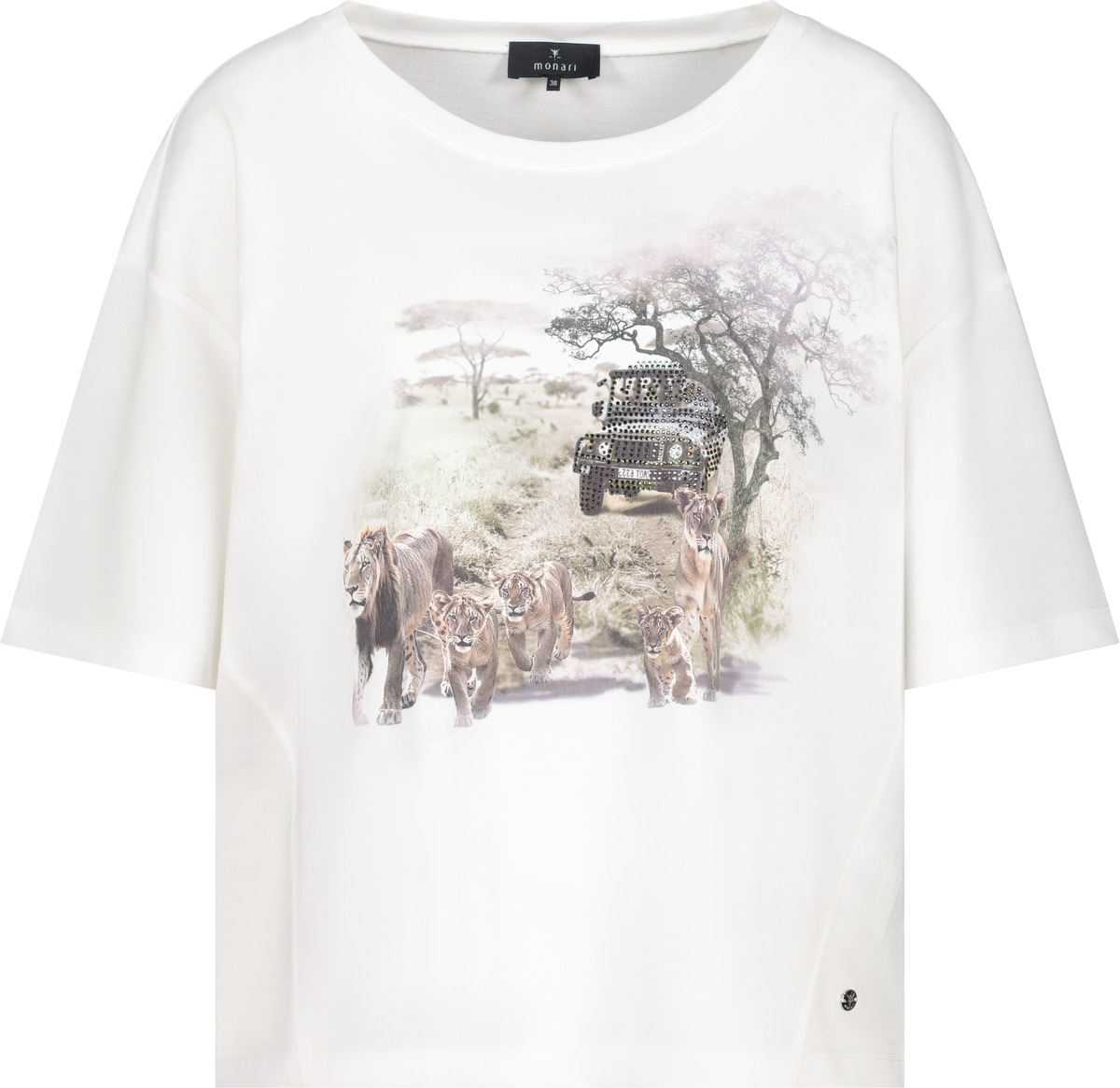 Monari Rundhalsshirt, mit Frontprint