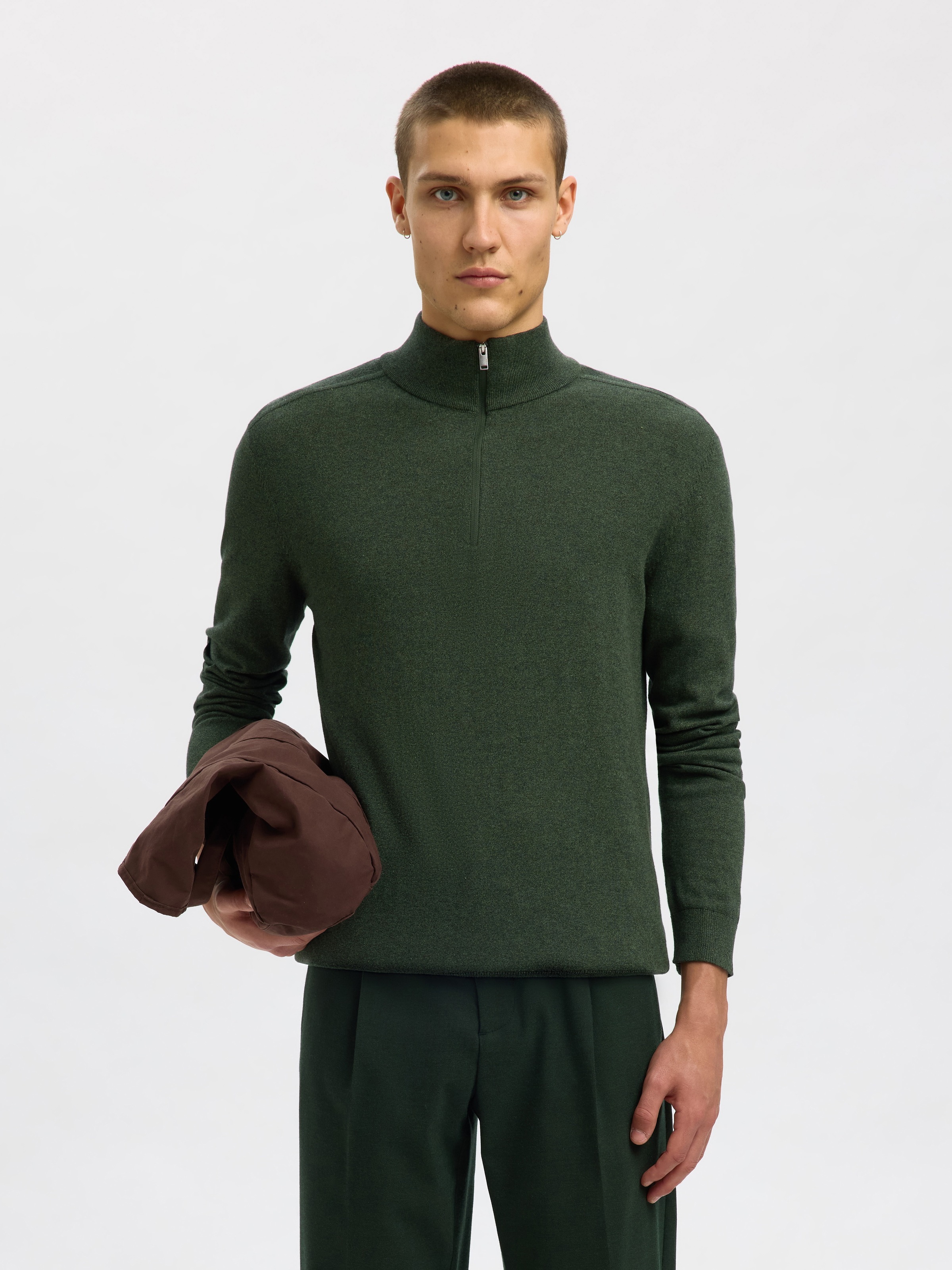 SELECTED HOMME Troyer »SLHBERG HALF ZIP CARDIGAN NOOS«
