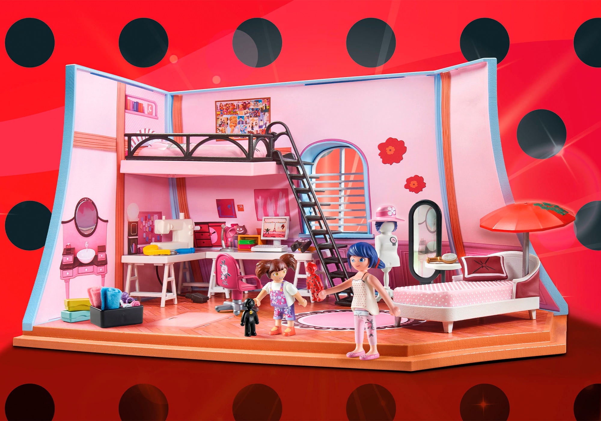 Playmobil® Konstruktions-Spielset »Miraculous: Marinettes Loft (71334), Miraculous«, (73 St.), Made in Europe
