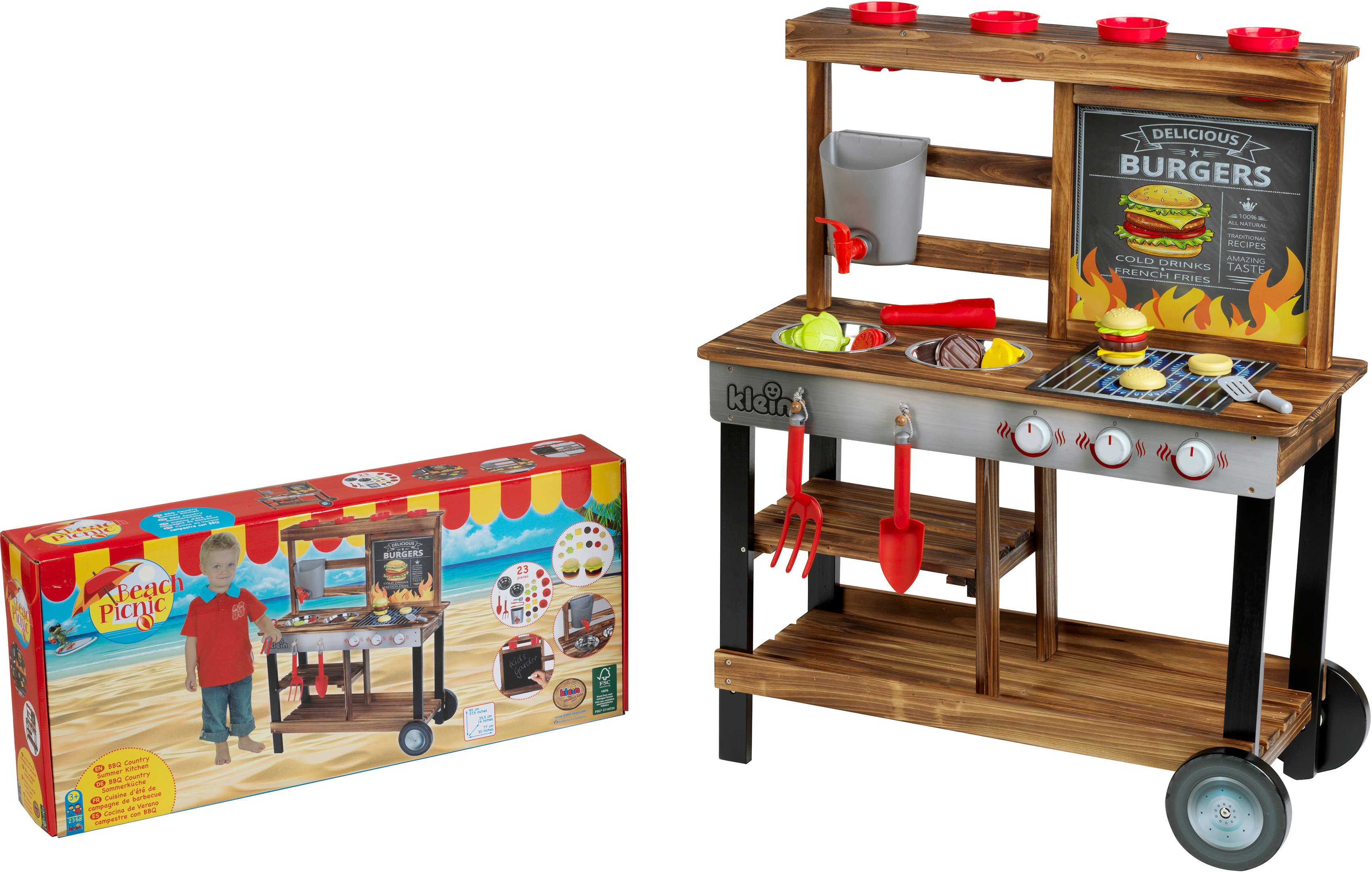 Klein Spielküche "Beach Picnic, BBQ Country Sommer Küche"