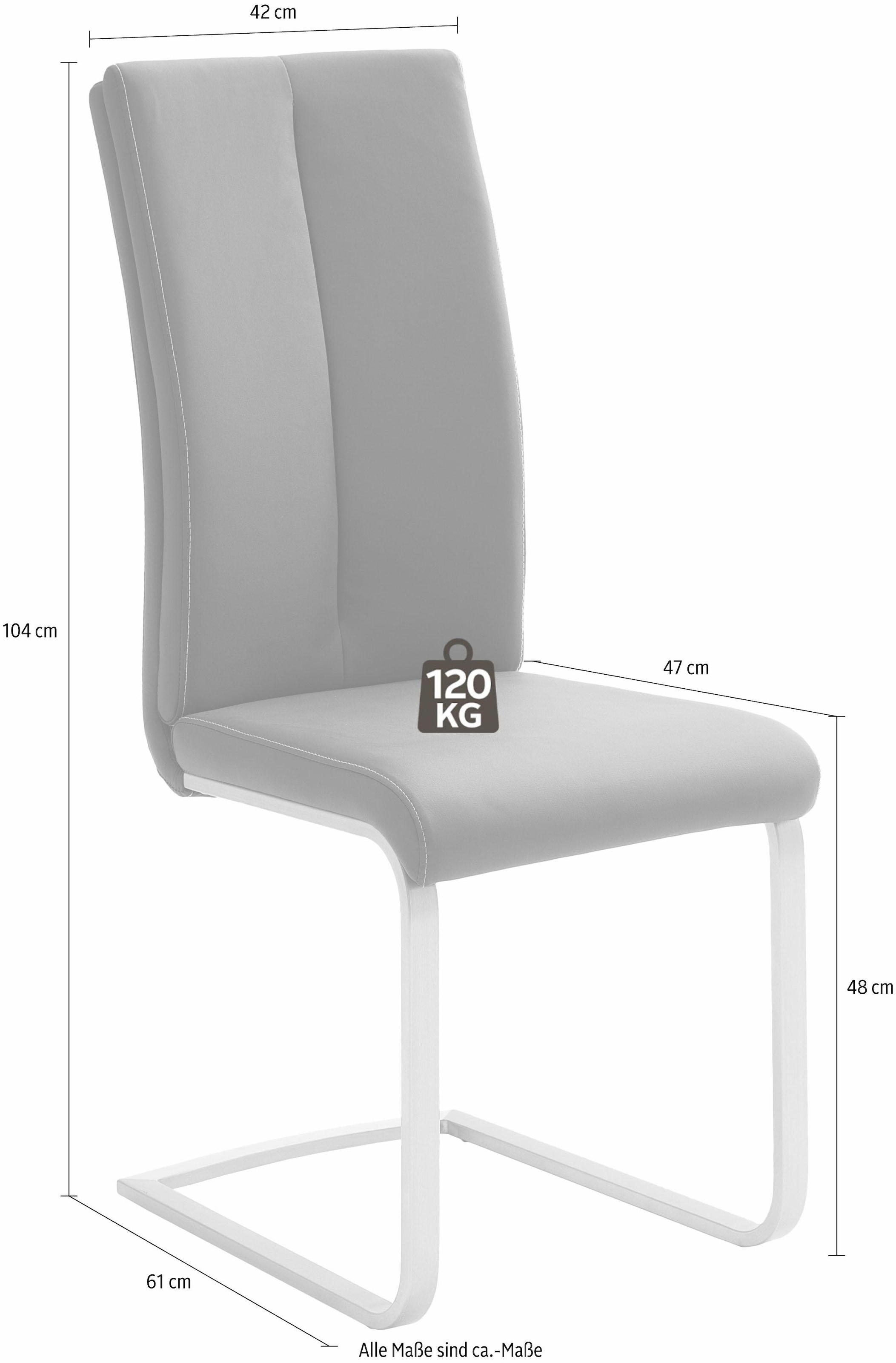 MCA furniture 120 online Jelmoli-Versand »Paulo Stuhl 2«, St., 4 bis Freischwinger kaufen belastbar kg (Set), | Kunstleder