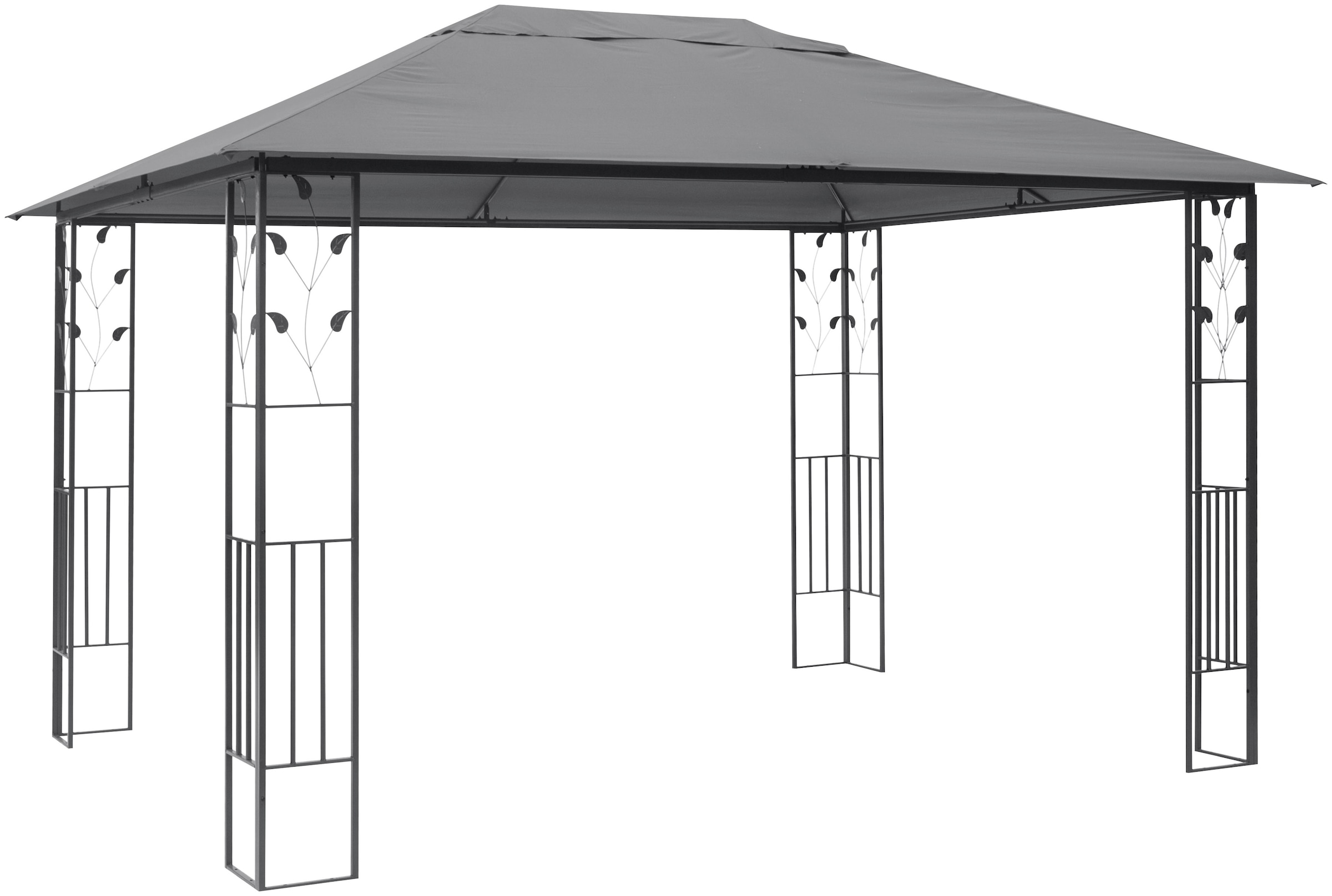 KONIFERA Pavillon »Athen«, BxT: 300x400 cm, Blätter-Optik, inkl. 4 Seitenteile und Ersatzdach