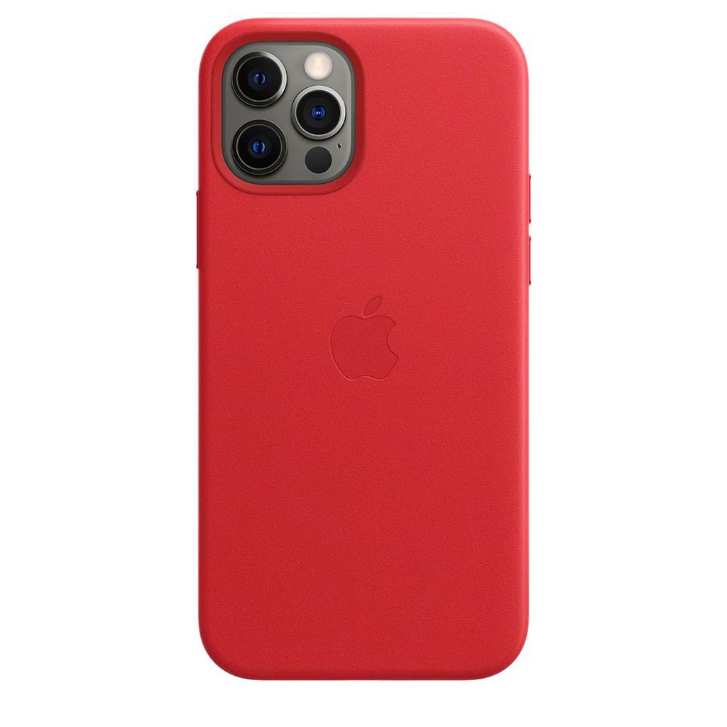 Apple Smartphone-Hülle »Apple iPhone 12/12 Pro Leder Case Mag RED«, iPhone 12-iPhone 12 Pro, 15,5 cm (6,1 Zoll), MHKD3ZM/A