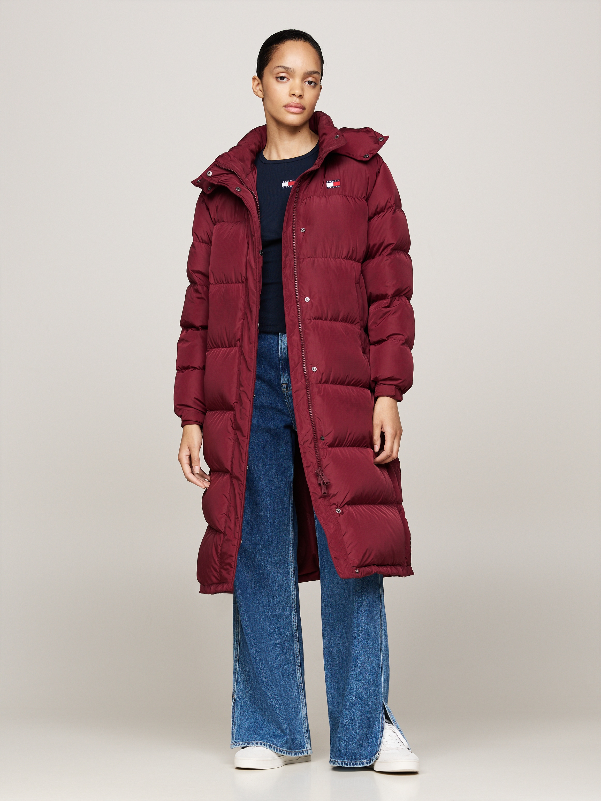 Tommy Jeans Curve Steppmantel »TJW ALASKA LONG PUFFER EXT«, in Grossen Grössen