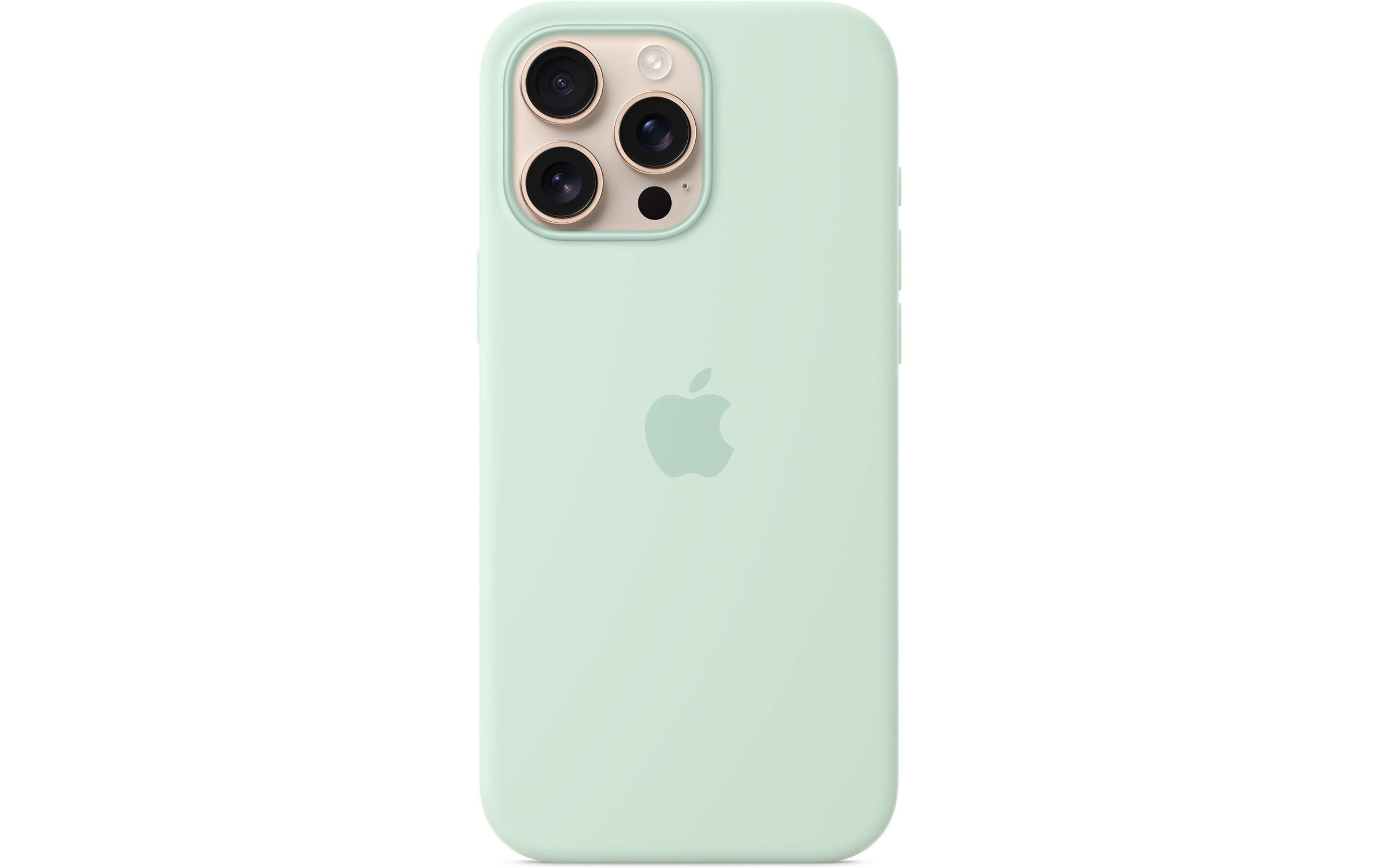Apple Smartphone Silikon Case mit MagSafe, iPhone 16 Pro Max, Aquamarin