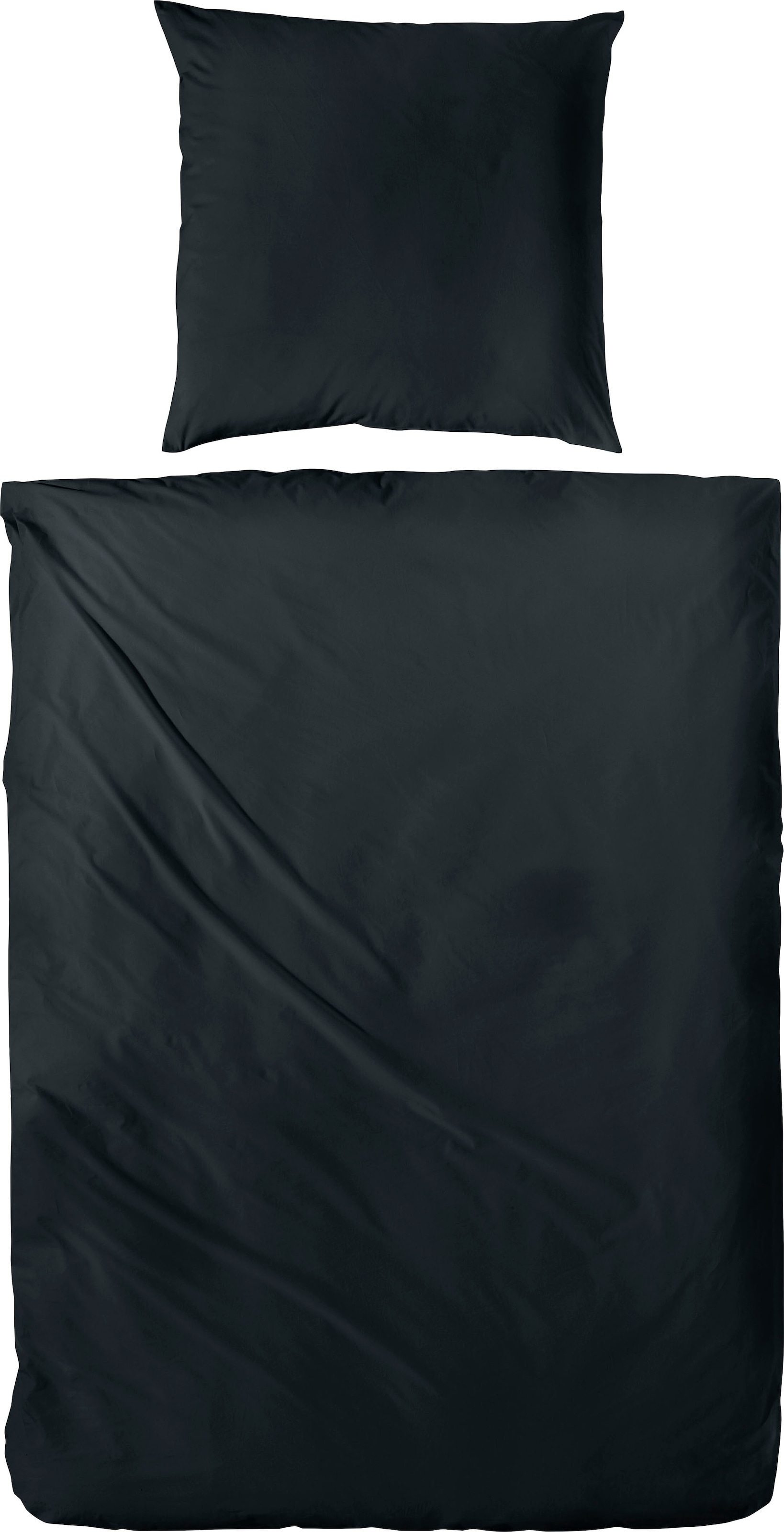 Primera Bettwäsche »Uni Luxus-Satin in Gr. 135x200, 155x220 oder 200x200 cm«, Bettwäsche aus Baumwolle, unifarbene Bettwäsche mit Reissverschluss
