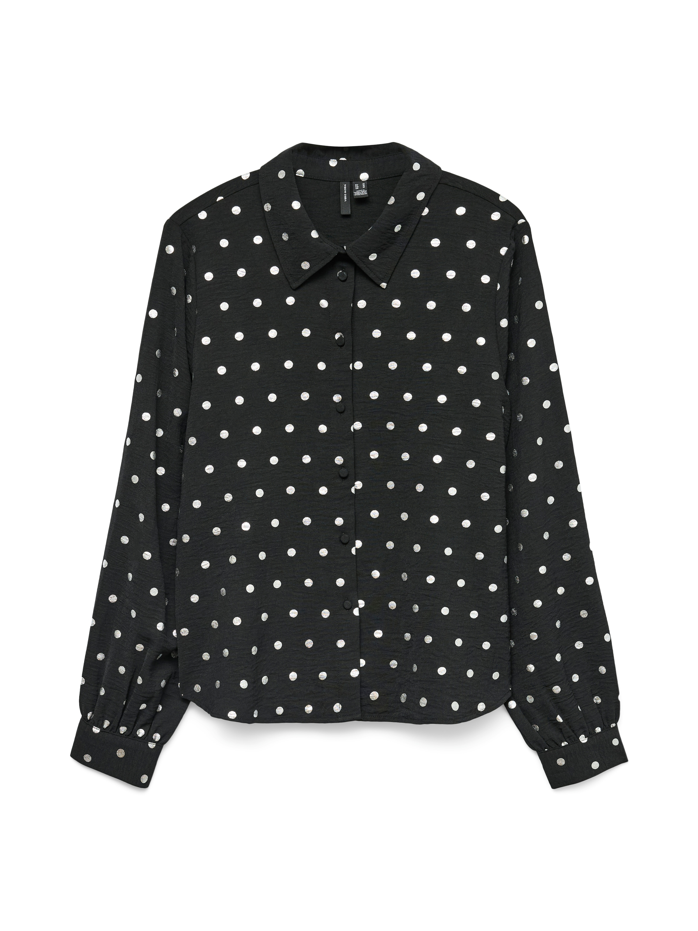 Vero Moda Langarmbluse »VMCARLA FOIL L/S SHIRT WVN GA«