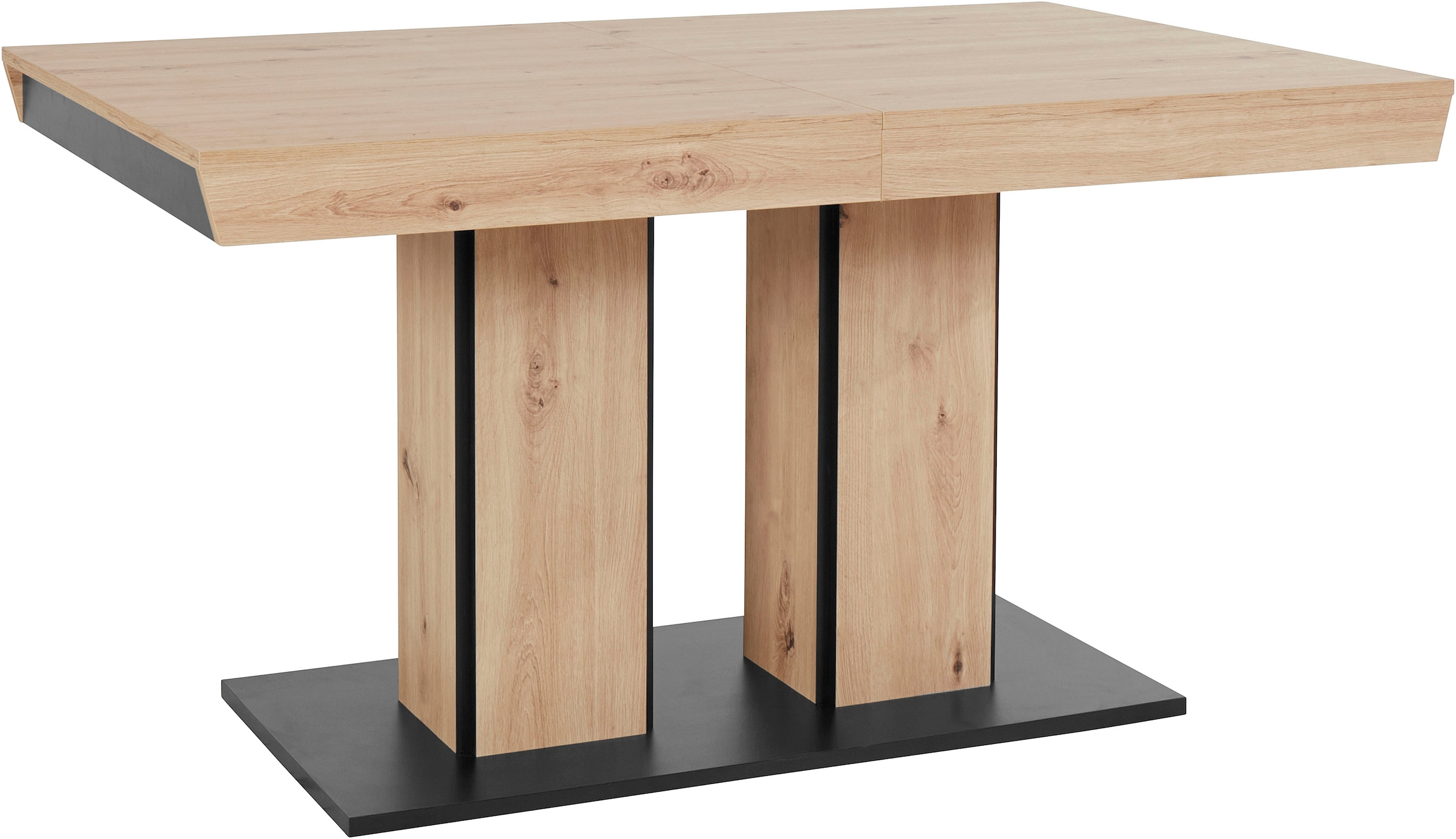 HELA Essgruppe »Tisch ausziehbar 140 -220 cm,«, (Set, 5 tlg.), Belastbarkeit 140 KG, bequem gepolstert mit Griff