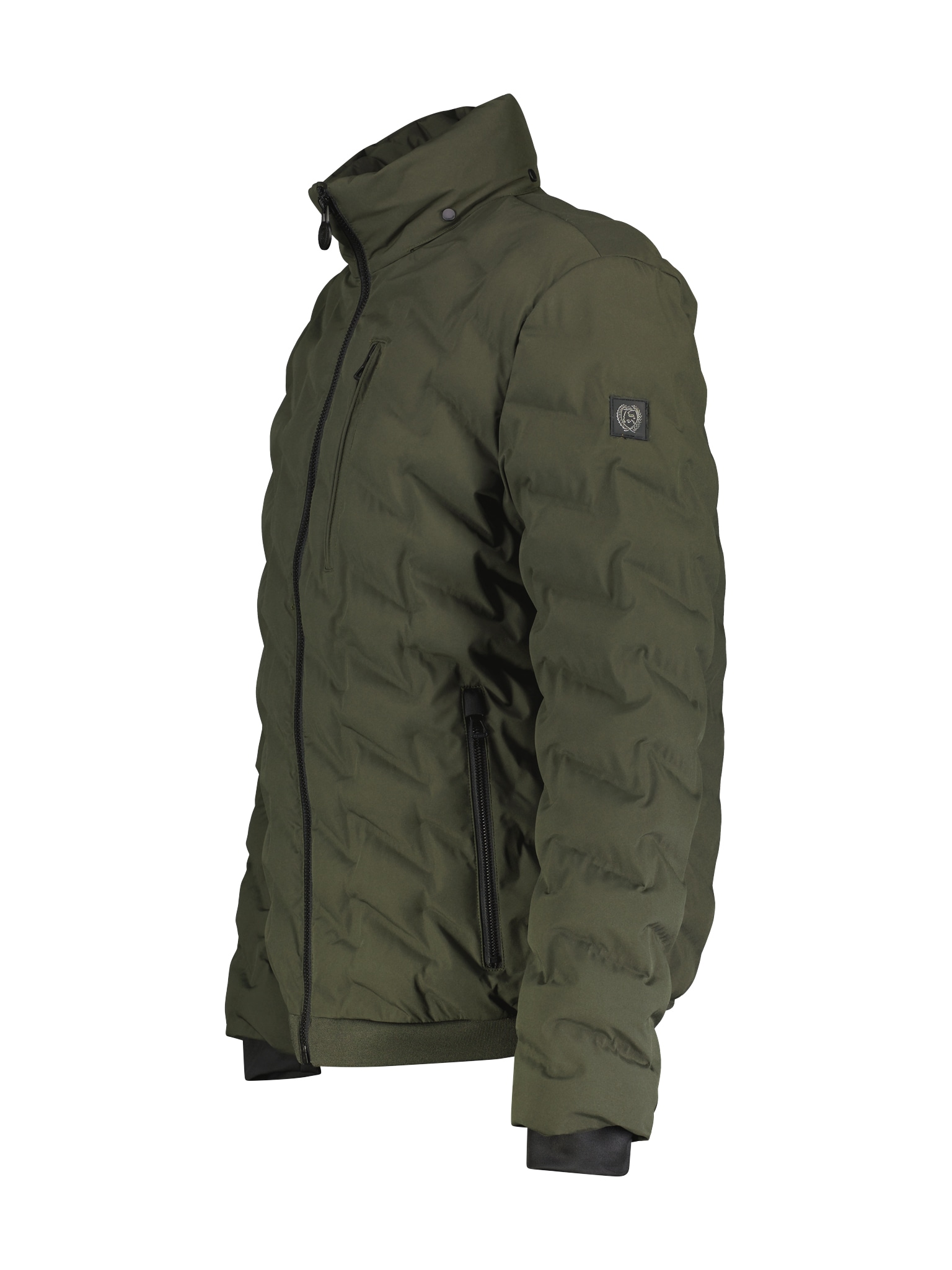 LERROS Winterjacke, mit Kapuze, mit Markenschriftzug am Bund