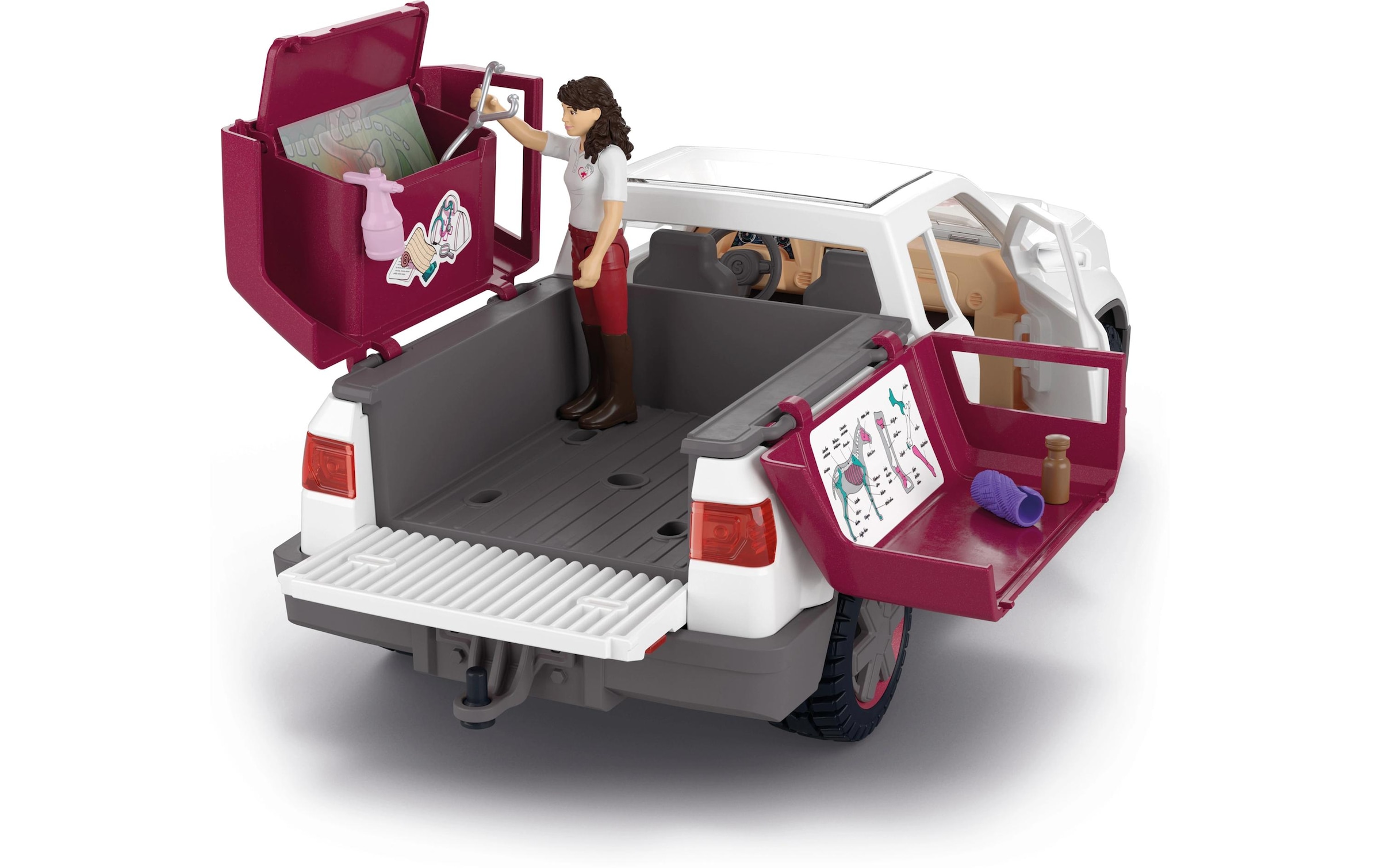 Schleich® Spielfigur »Horse Club Mobile Tierärztin mit Anhänger«