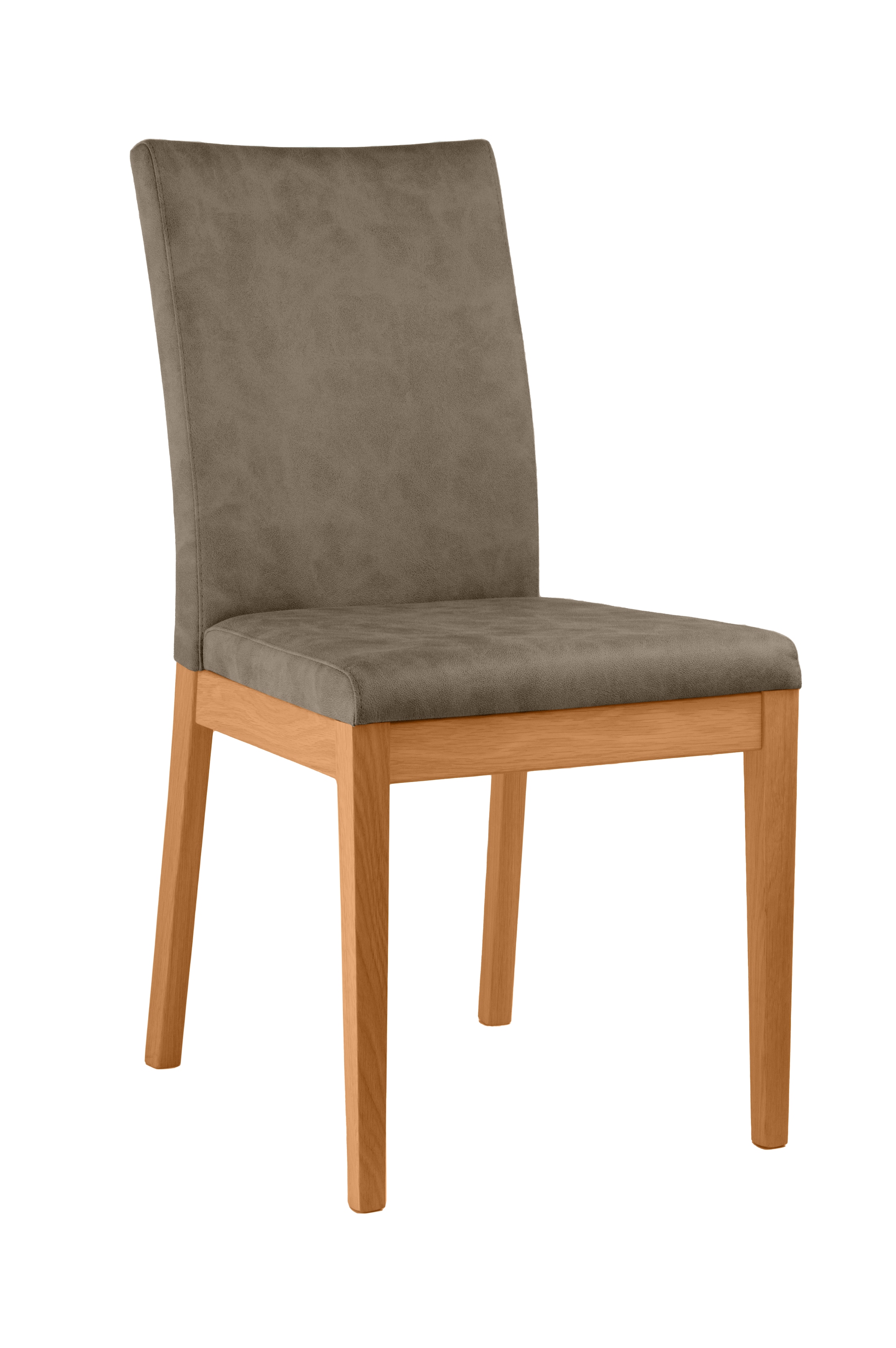 Home affaire 4-Fussstuhl »Dendres«, (Set), 2 St., Microfaser, Sitz und Ruecken gepolstert