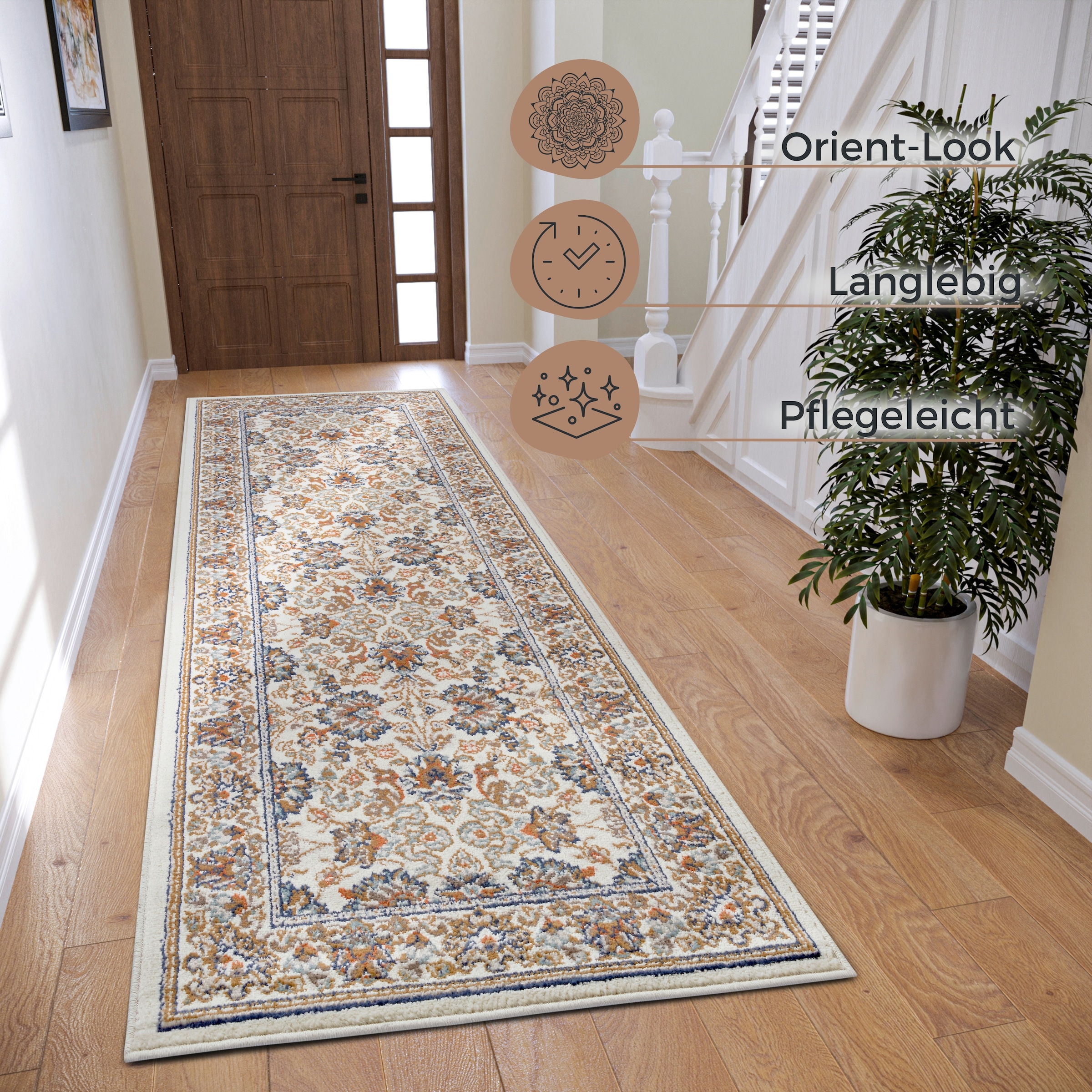 HANSE Home Teppich »Saraceni«, rechteckig, 8 mm Höhe, Läufer, Orientalisch, Kurzflor, Wohnzimmer, Schlafzimmer, Esszimmer
