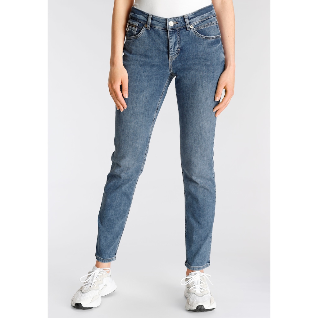 MAC Slim-fit-Jeans »Slim Destroyed«, Leichte moderne Destroyed-Effekte
