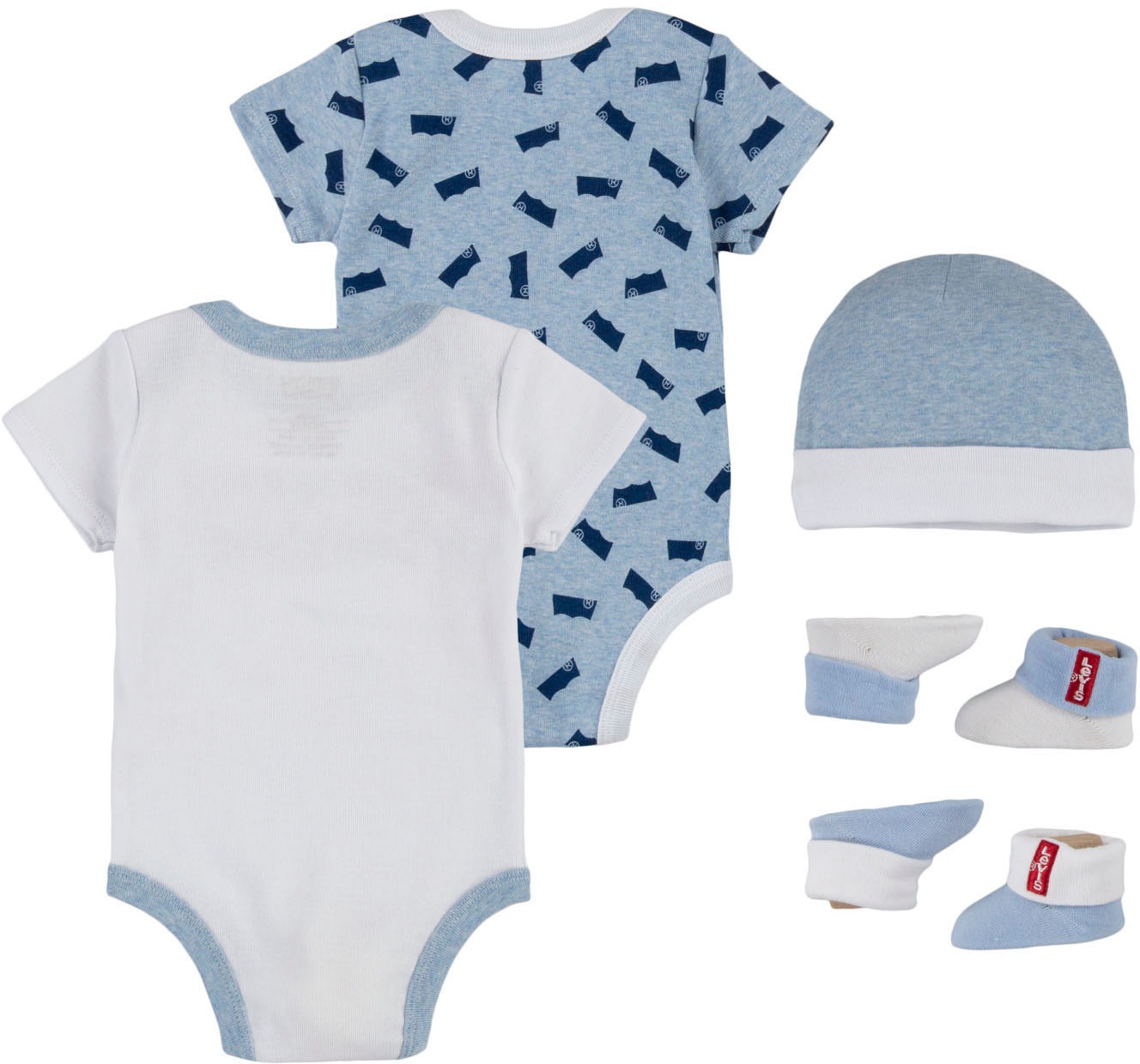 Levi's® Kids Kurzarmbody »Neugeborenen-Geschenkset BATWING 5PC SET«, UNISEX