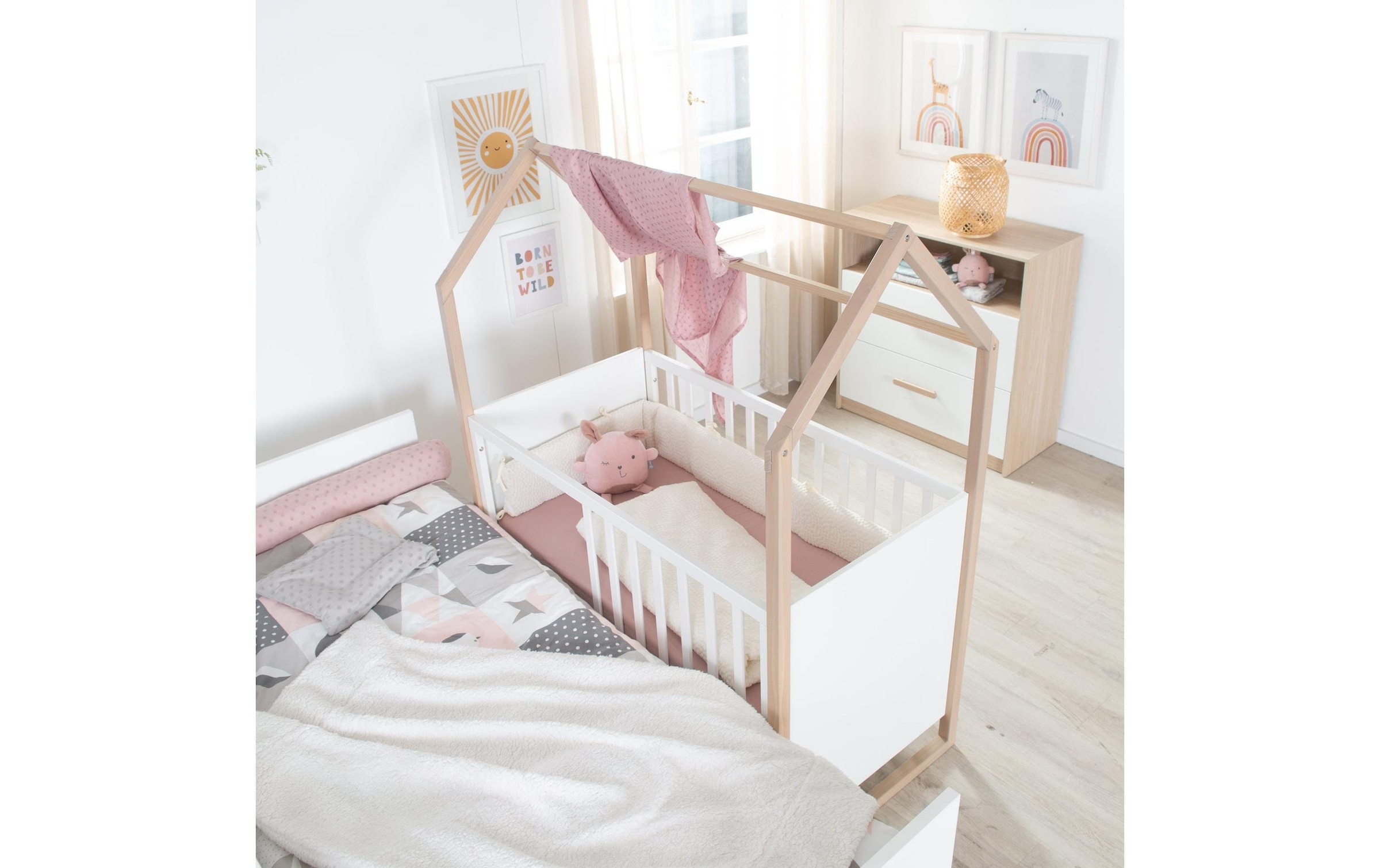roba® Babybett »Cabane 60 x 120 cm«, (1 tlg.)