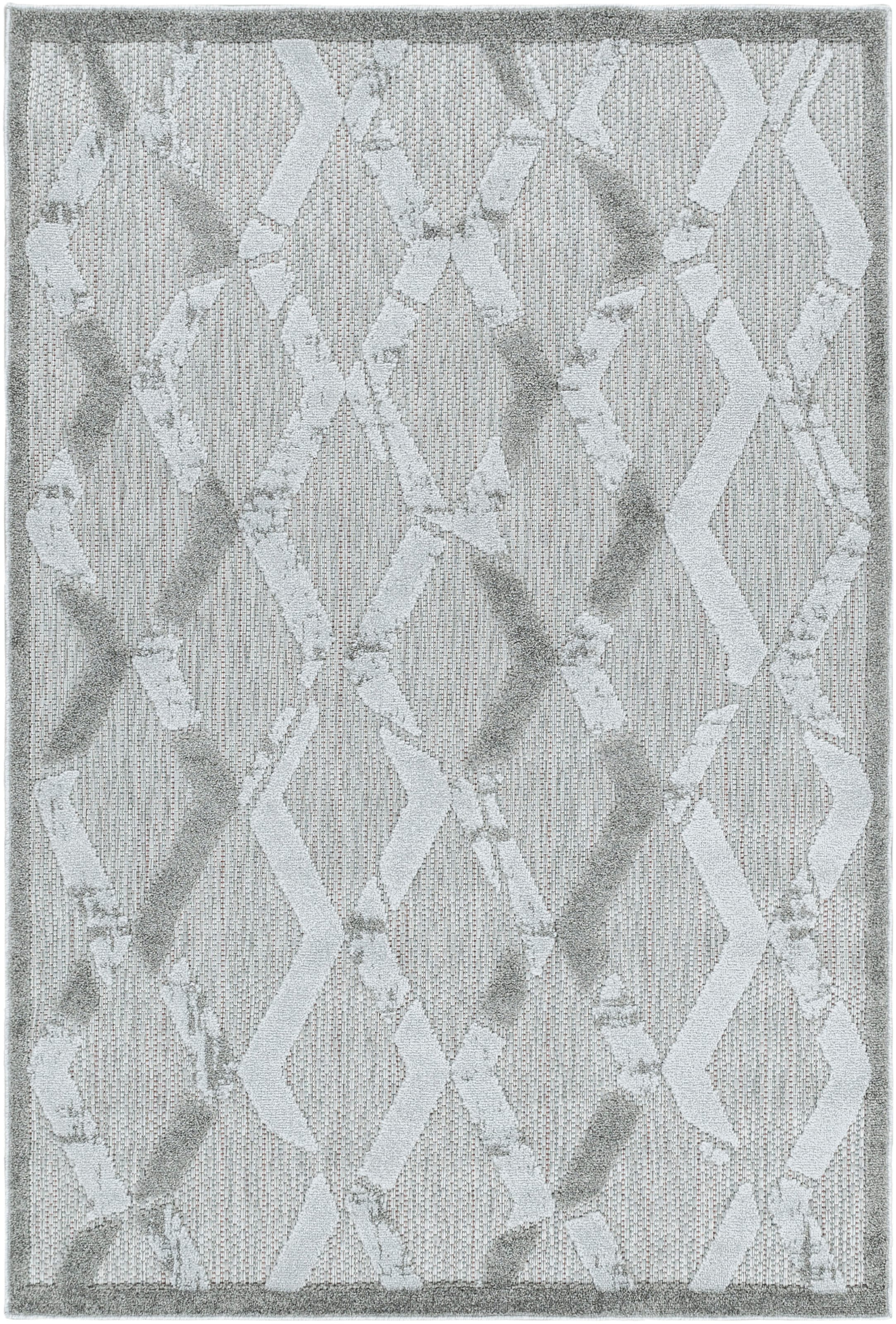 Ayyildiz Teppiche Teppich »BAHAMA 5158«, rechteckig, 8 mm Höhe, Läufer, Flachflor mit Hoch-Tief-Struktur, In-und Outdoor geeignet