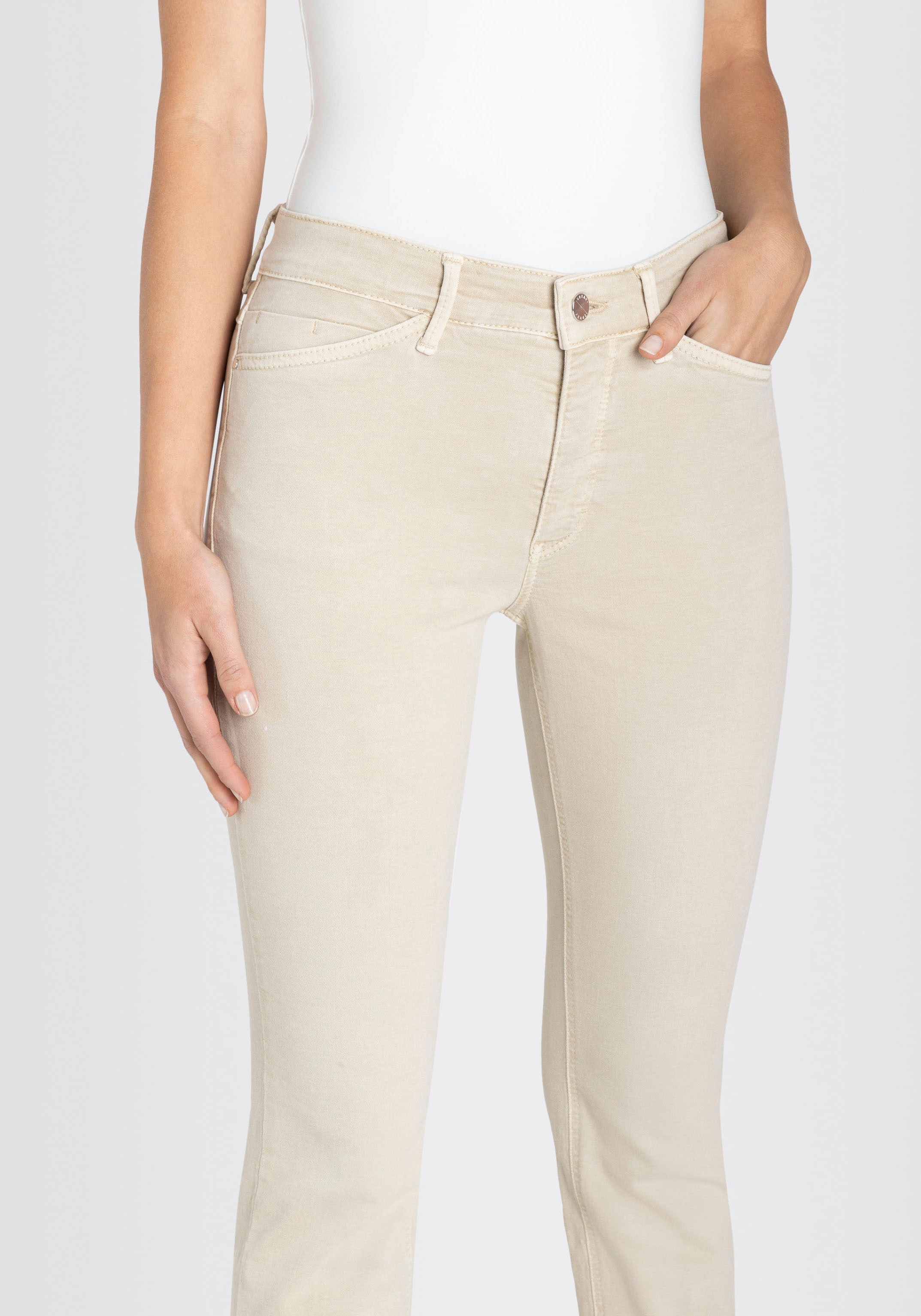 MAC 7/8-Jeans »Dream Chic«, verkürzte Form mit Reissverschluss