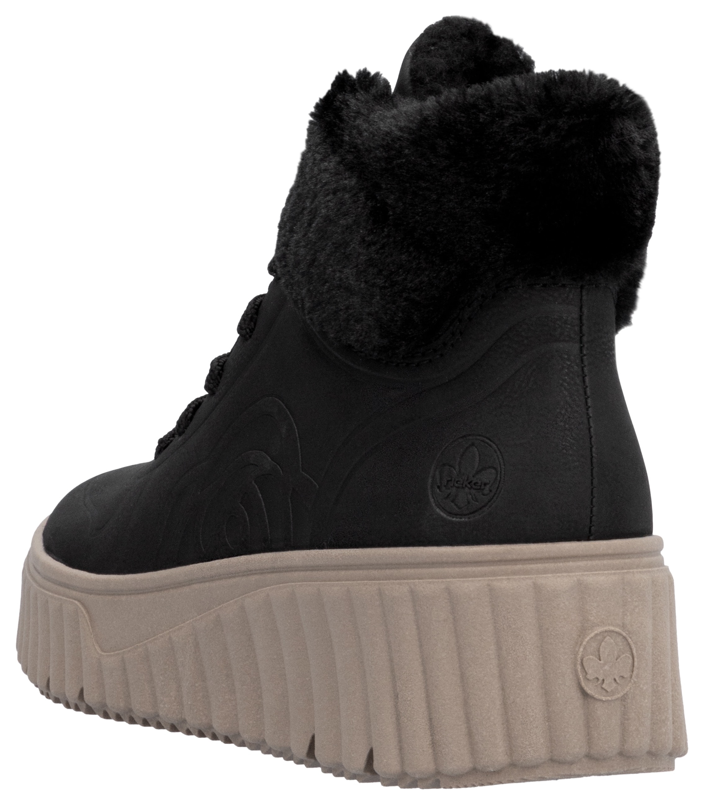 Rieker Winterboots, Keilstiefelette, Schnürboots mit Innenreissverschluss