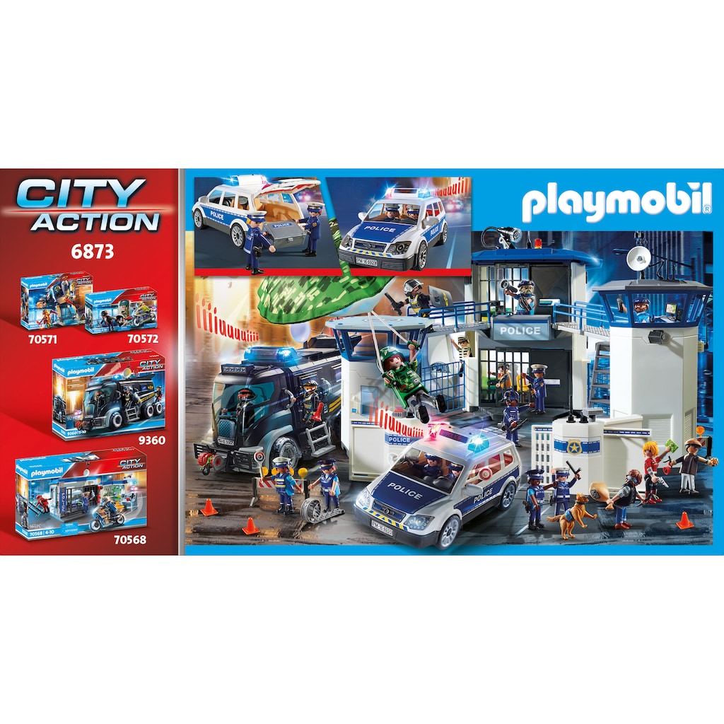 Playmobil® Konstruktions-Spielset »Polizei-Einsatzwagen (6873), City Action«, (35 St.)