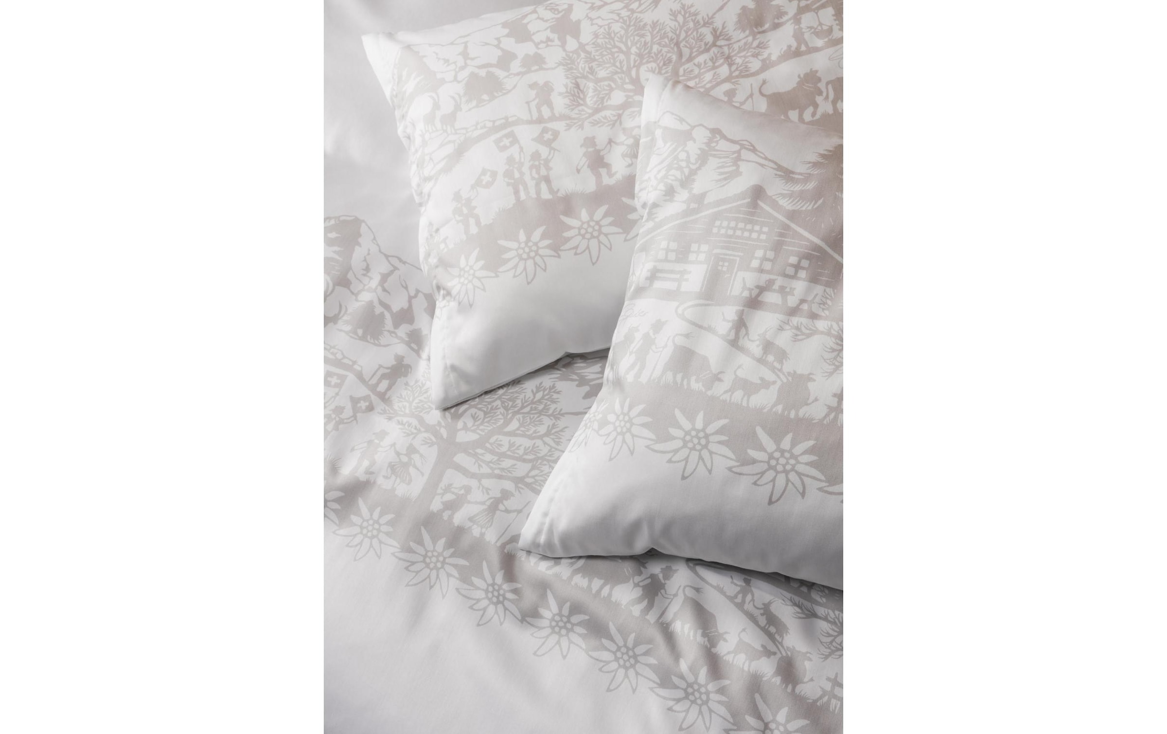 Divina Kissenbezug »Mako Satin Helvetica Greige«, (1 St.) kaufen
