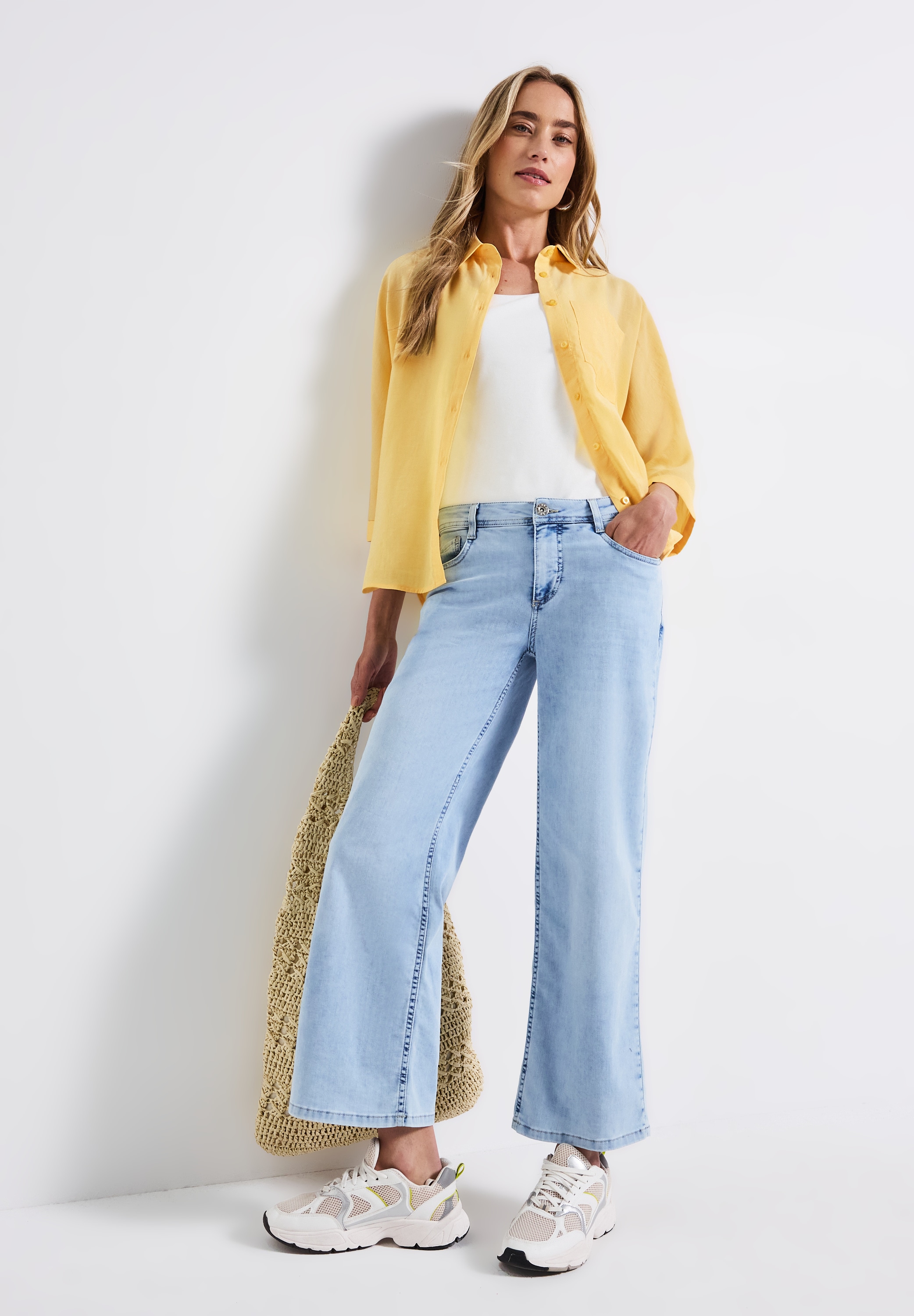 STREET ONE Hemdbluse, mit Brusttasche
