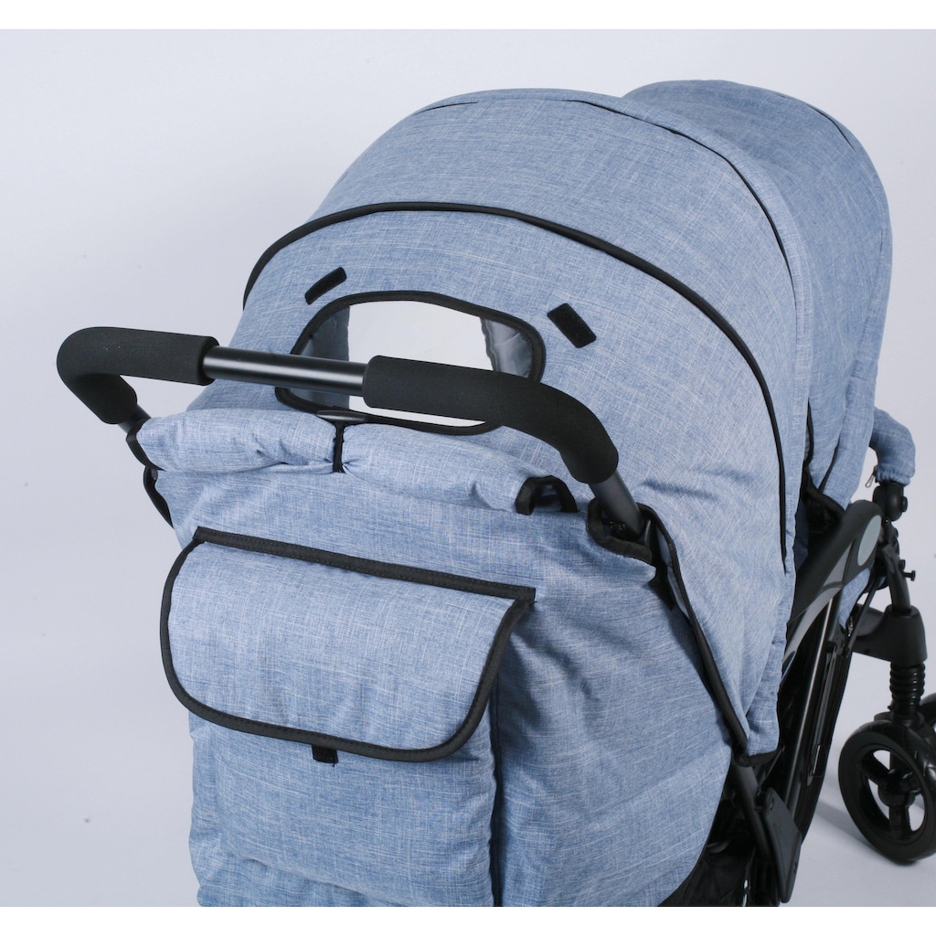 CHIC4BABY Geschwisterwagen »Duo, hellblau«