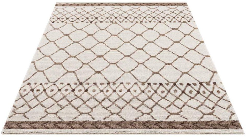 Carpet City Teppich »April 2312«, rechteckig, 10 mm Höhe, Läufer, weich durch Microfaser, Boho Ethno Look, Wohnzimmer
