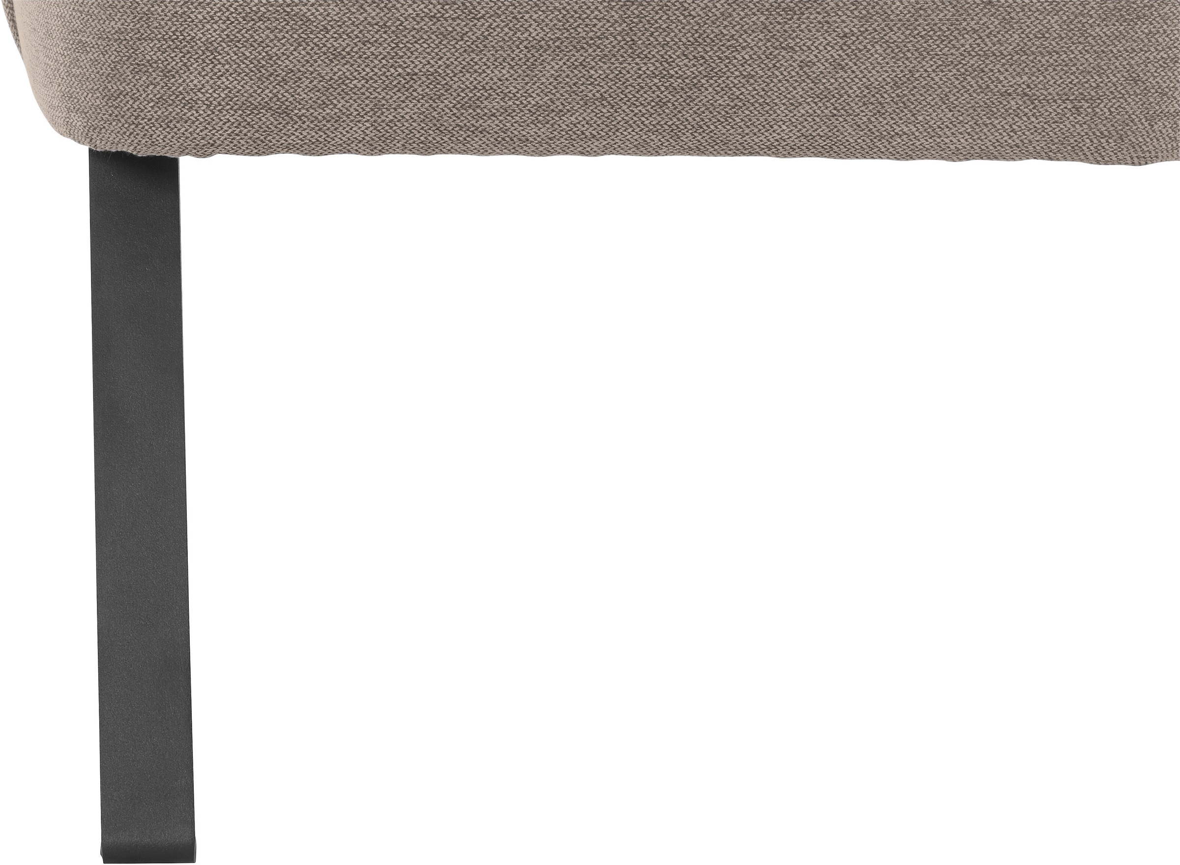 exxpo - sofa fashion Sessel »Americano, Loungesessel«, mit Keder und Metallfüssen, Bezug in verschiedenen Qualitäten, 1 Stck.