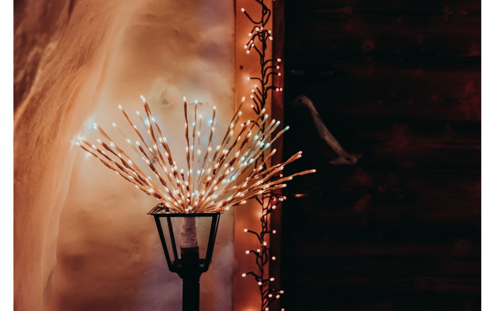 LED-Lichterkette »Twinkly Star, 200LEDs, RGB, 40 twigs-5lamps«, 200 St.-flammig